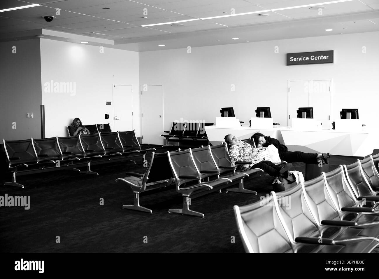 Los Angeles, Stati Uniti - 17 maggio 2016: Attrezzature e interni nell'aeroporto di Los Angeles LAX Foto Stock