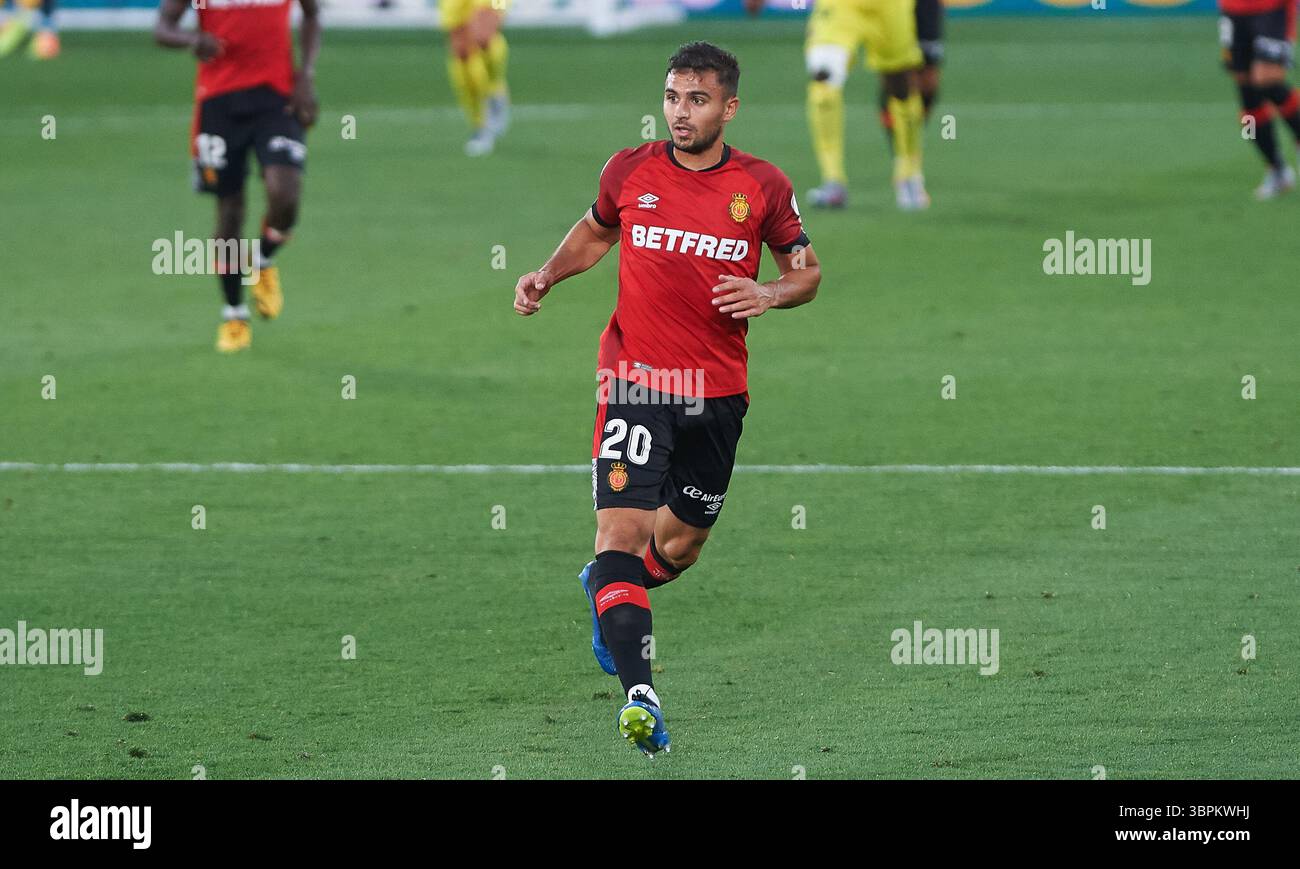 16 giugno 2020, Vila-Real, Castellon, Spagna: Aleksandar Sedlar di RCD Mallorca durante la Liga Santander mach tra Villarreal CF e RCD Mallorca allo Stadio la ceramica, il 16 giugno 2020 a Vila-Real, Spagna (immagine di credito: © Maria Jose Segovia/AFP7 via ZUMA Wire) Foto Stock