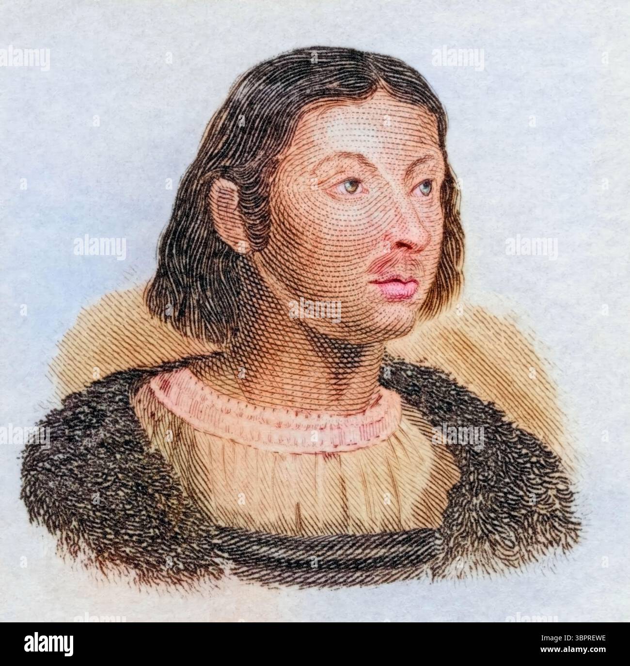 Giovanni Boccaccio (geb. 16. Juni 1313 a Certaldo oder Florenz, gest. 21. Dezember 1375 a Certaldo) War ein italienischer Schriftsteller, Dichter und bedeutender Vertreter des frühen Renaissance-Humanismus Foto Stock