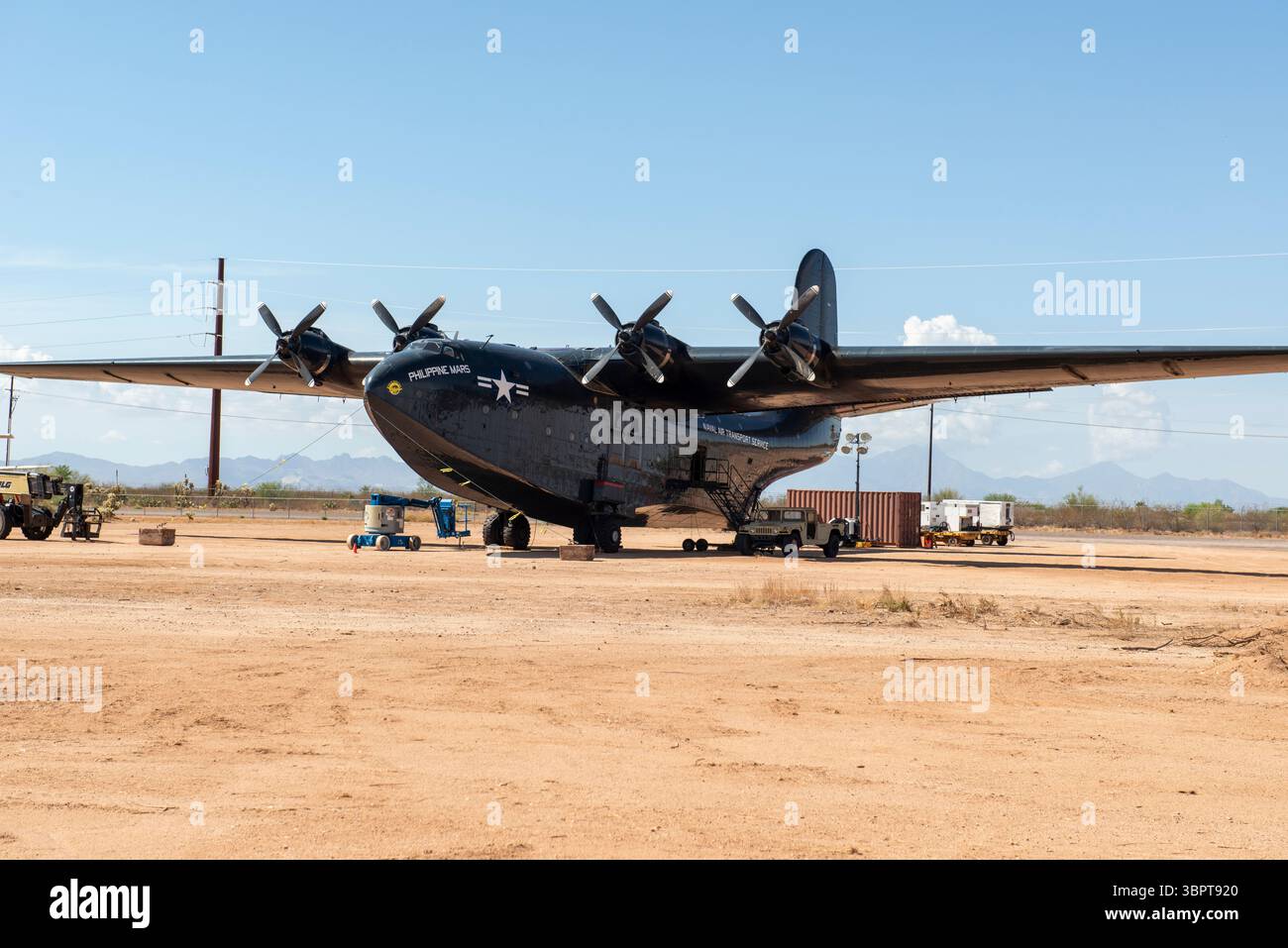 Martin JRM Mars Flying boat, un idrobombardiere dell'era della seconda guerra mondiale che servì con la Marina degli Stati Uniti Foto Stock