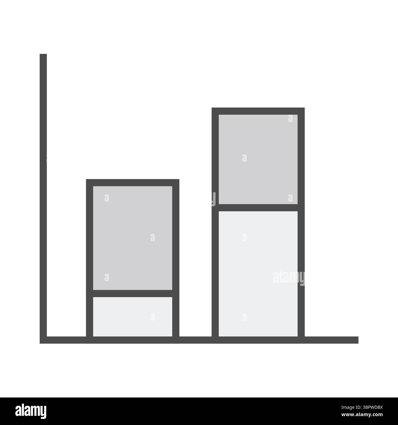 Immagine illustrativa del grafico a barre Foto Stock