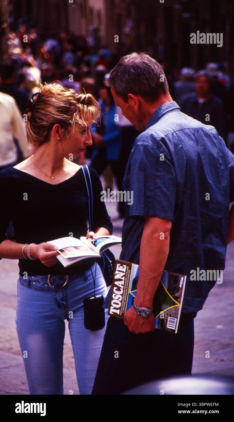 Guida turistica di Firenze Toscana, inizio anni '2000 Foto Stock