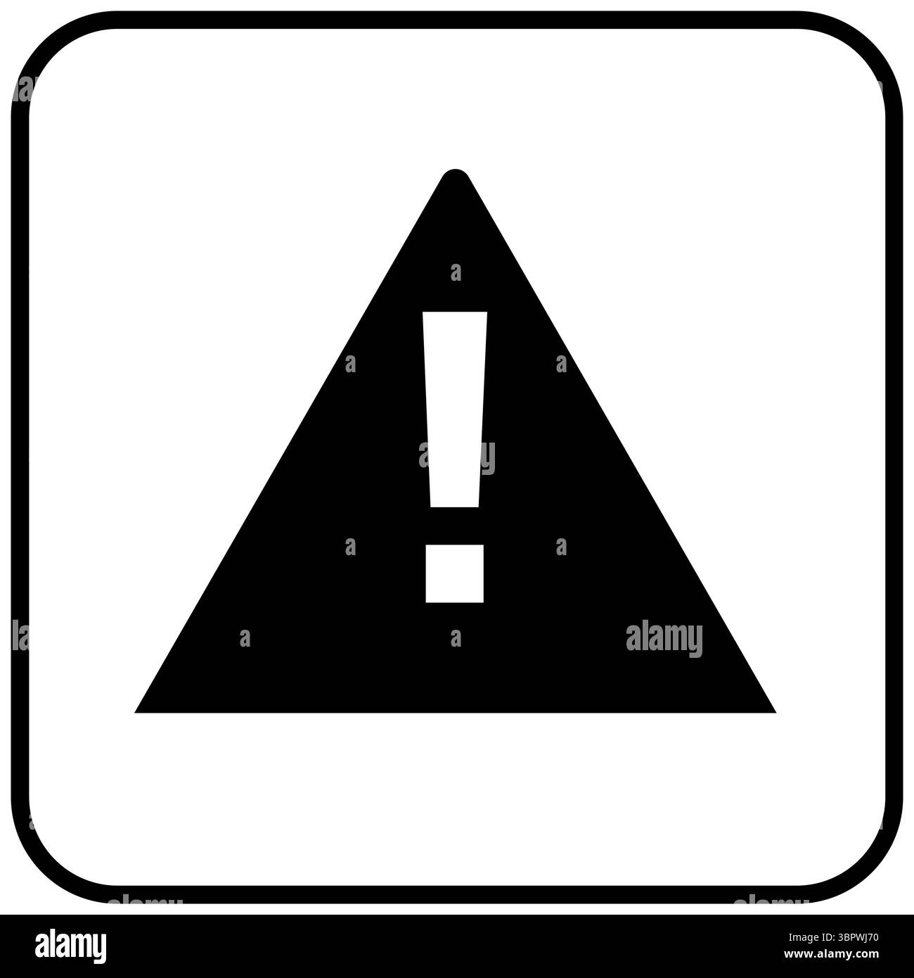 Icona di avvertenza di sicurezza Foto Stock