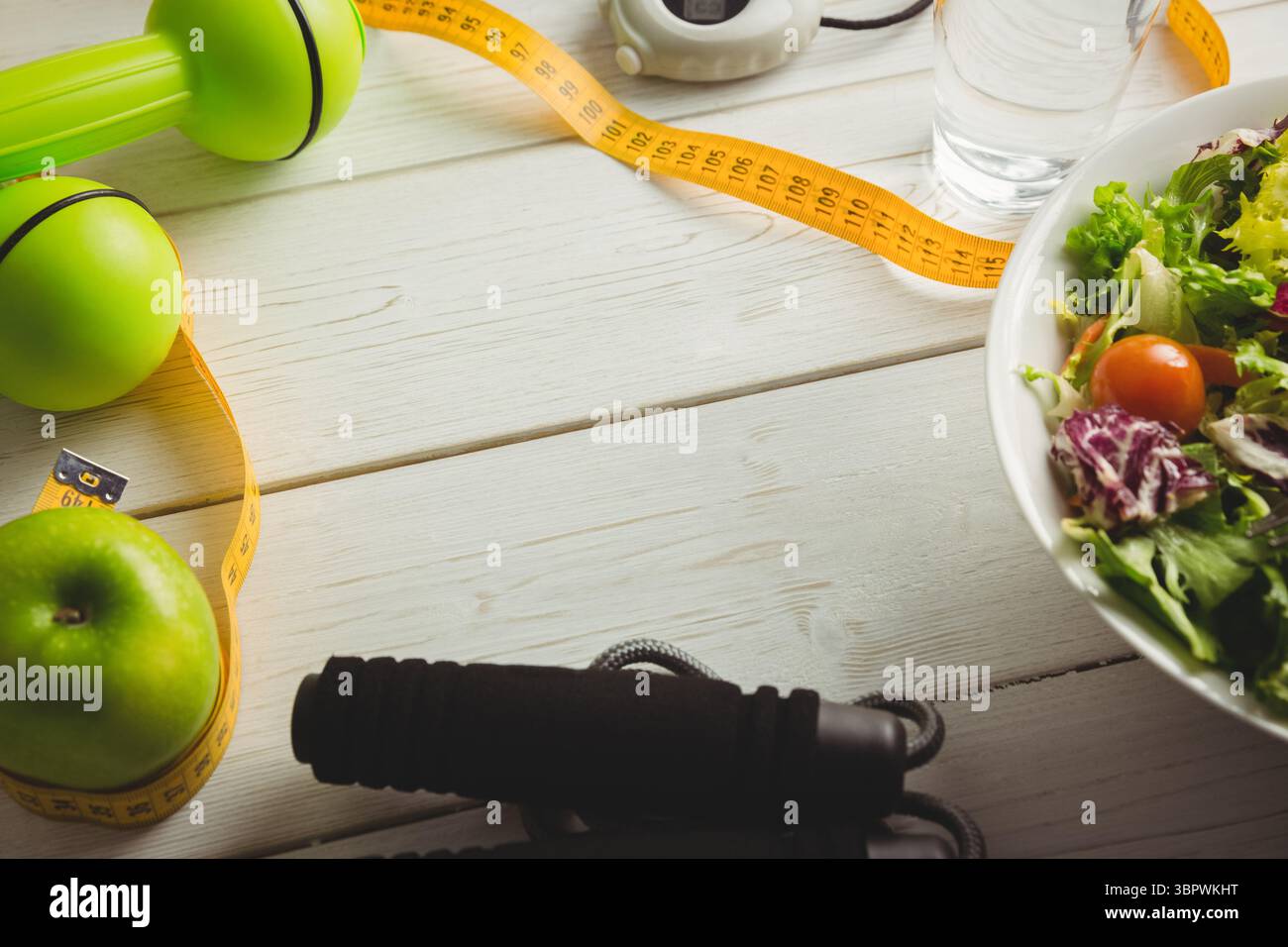Gli indicatori di uno stile di vita sano Foto Stock