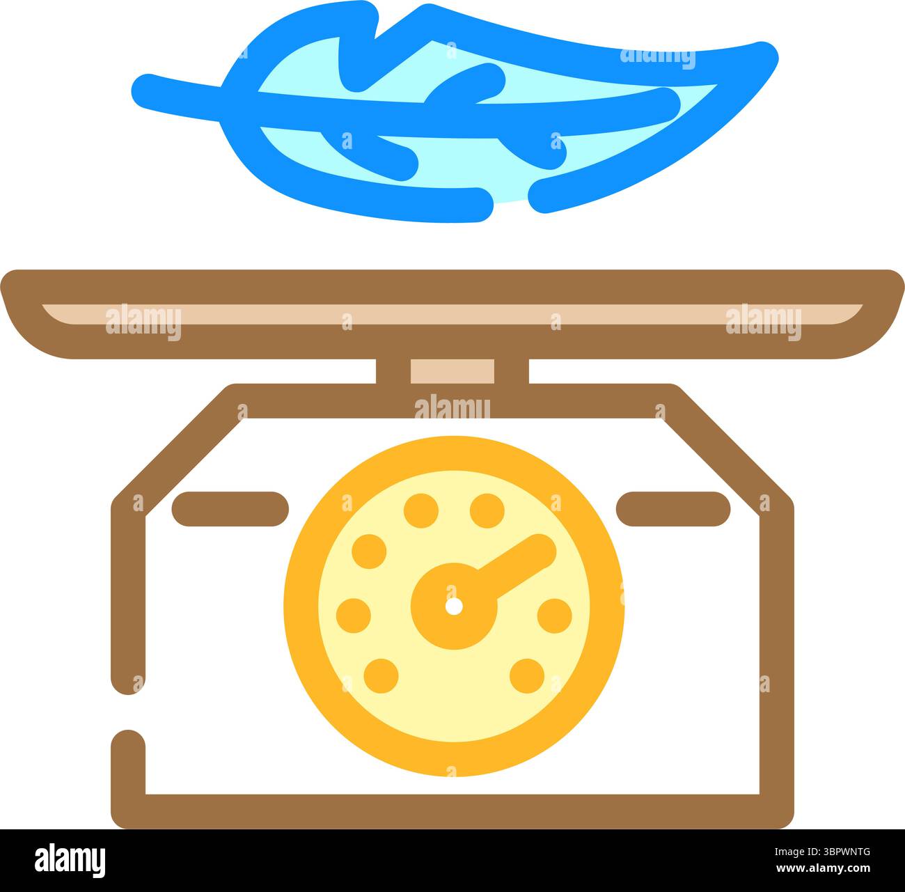 illustrazione vettoriale dell'icona a colori leggeri Illustrazione Vettoriale