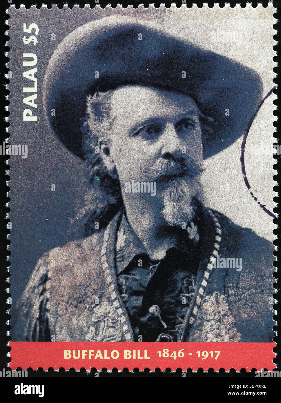 Buffalo Bill, leggenda del selvaggio West su francobollo Foto Stock