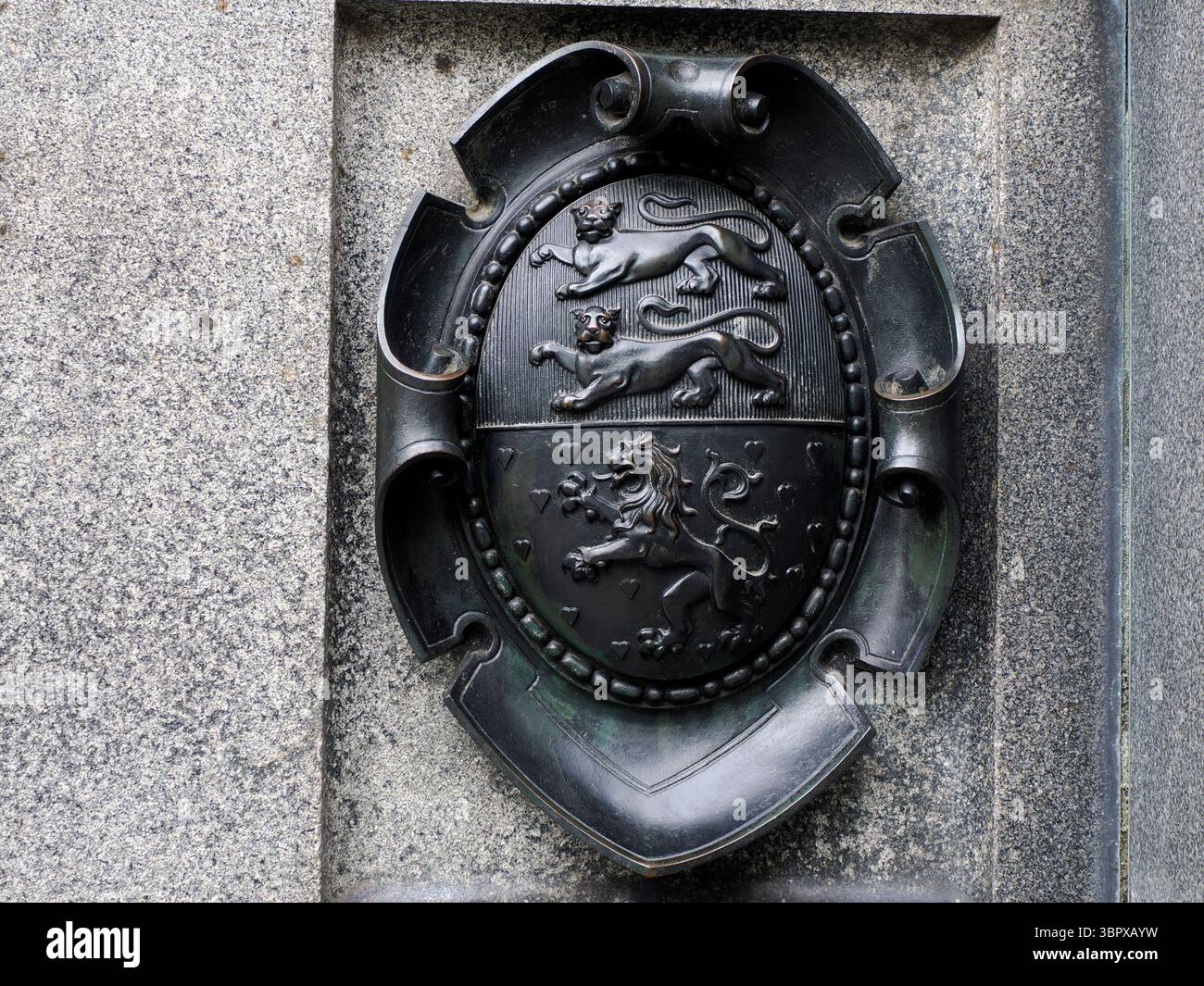 Il monumento di Martin Lutero a Worms Gemany, dettaglio Foto Stock