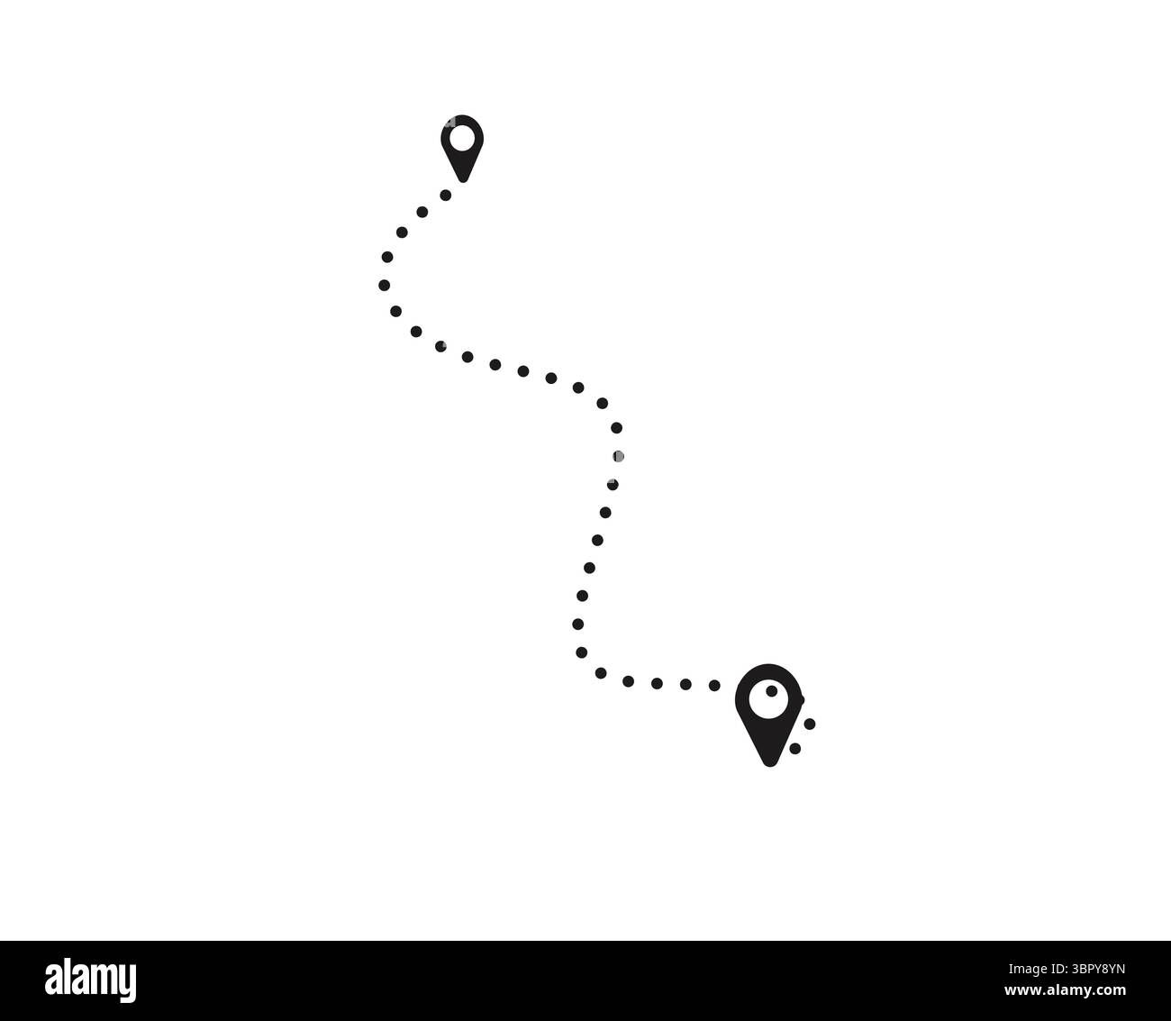 Progettazione del vettore di posizione direzione/perno Illustrazione Vettoriale