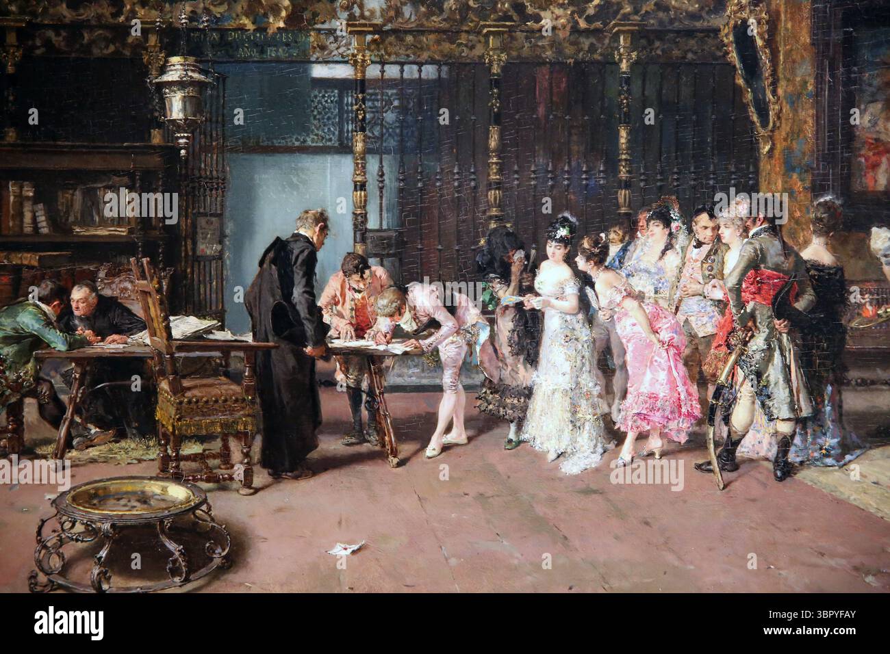 Il Vicarage di Marià Fortuny (1838-1874). Olio su legno, 1868-1870. Museo nazionale d'arte della Catalogna. Barcellona. Spagna. Foto Stock