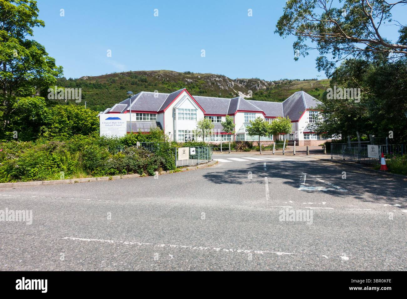 Ullapool High School, Ullapool, Wester Ross, Highland, Scozia, Regno Unito. Foto Stock