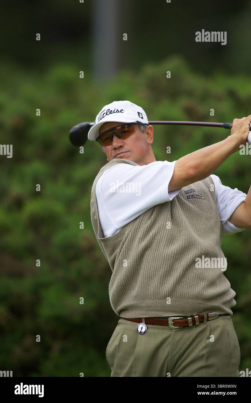 040714 Royal Troon GC, Scozia. Picture Mark Newcombe, The Open Championship 2004 Peter o'Malley il 2004 Open Championship si è tenuto dal 15 al 18 luglio 2004 al Royal Troon Golf Club in Scozia. Foto Stock