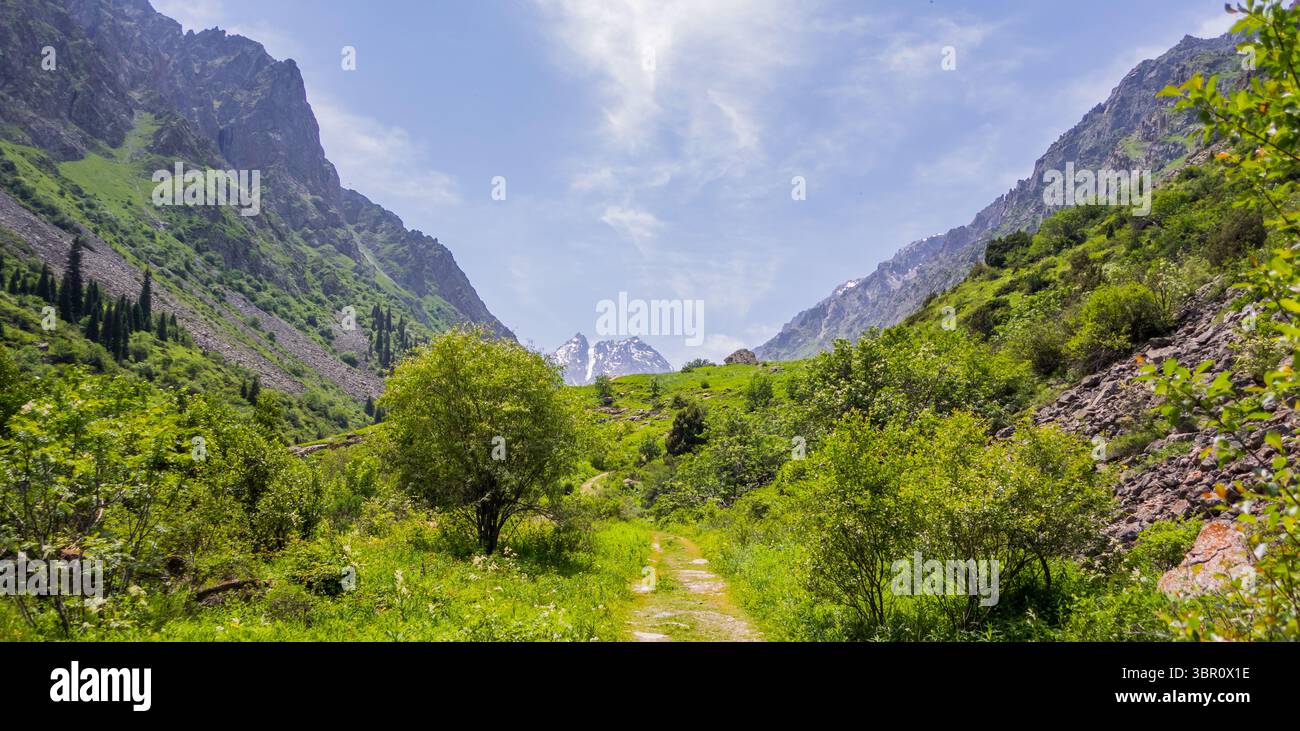 All'interno dello splendido Parco Nazionale di Ala Archa vicino a Bishkek, Kirghizistan Foto Stock All'interno dello splendido Parco Nazionale di Ala Archa vicino a Bishkek, Kirghizistan Foto Stock