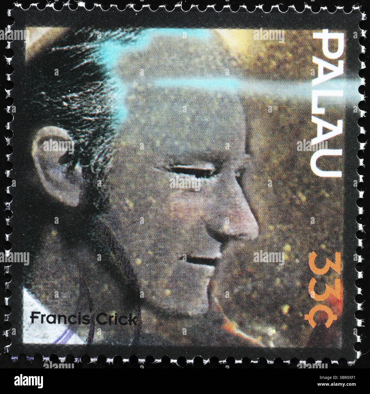 Lo scienziato Francis Crick sul francobollo Foto Stock