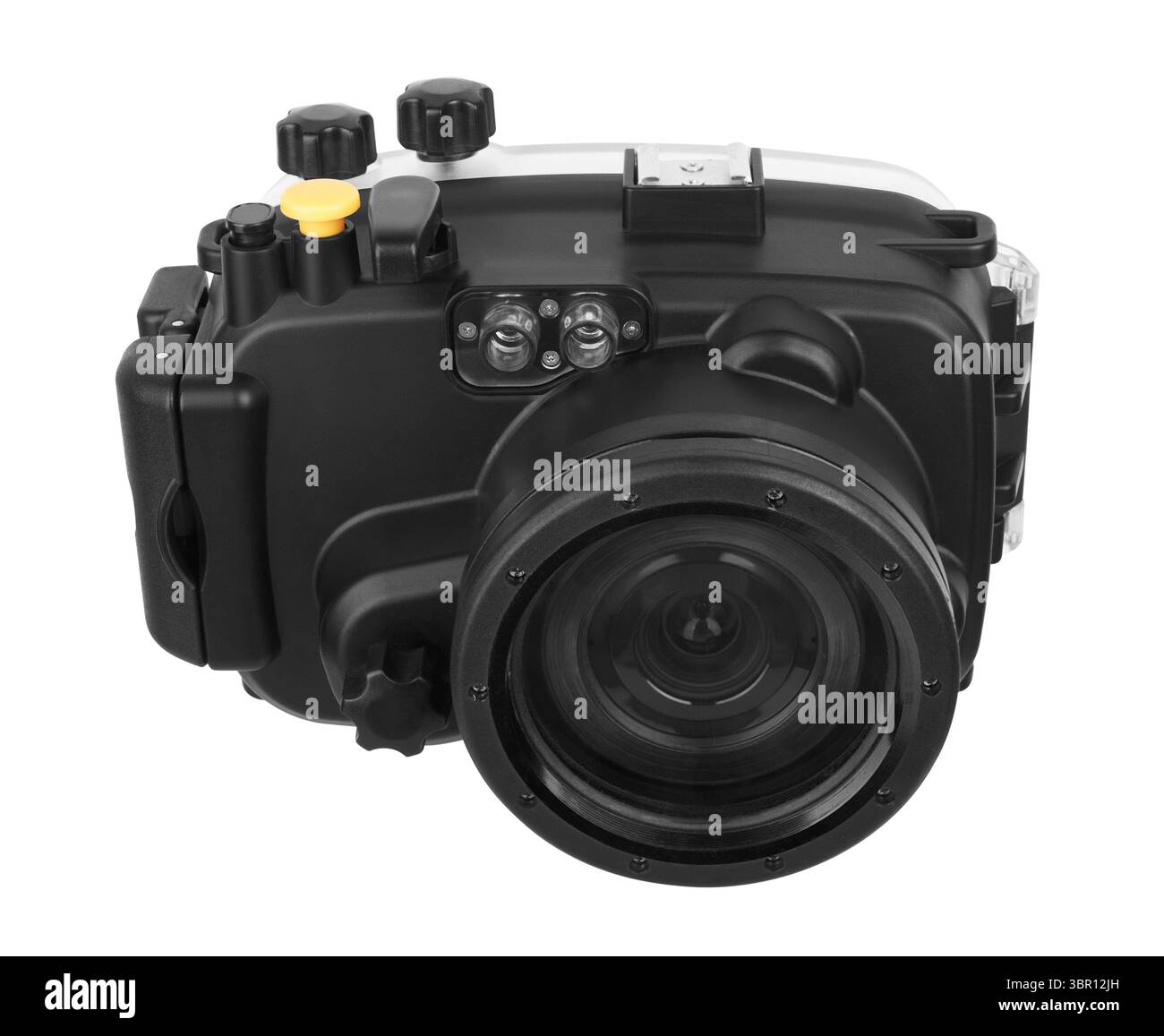 Fotocamera Subacquea isolati su sfondo bianco Foto Stock