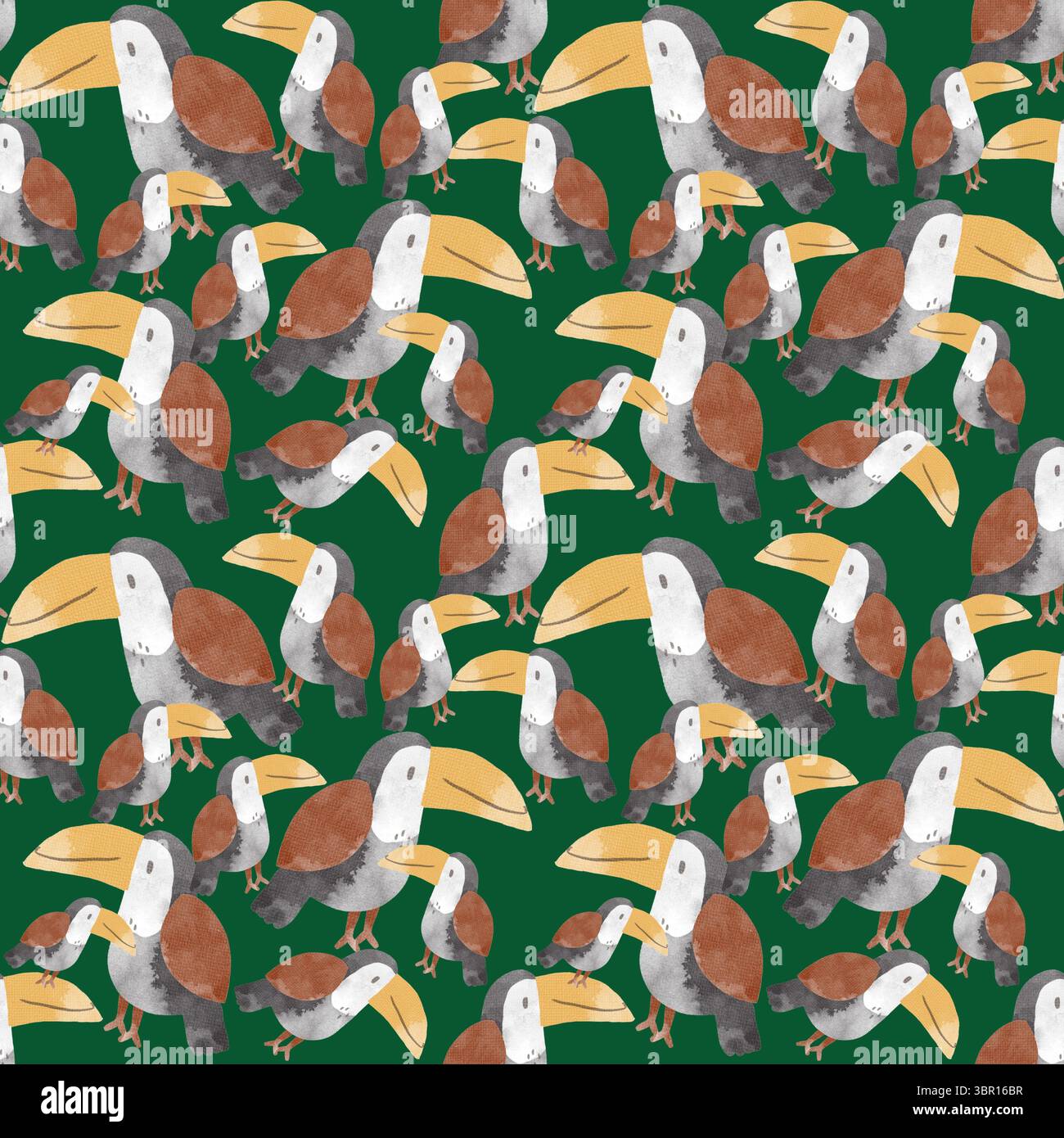 motivo senza cuciture con gli uccelli Foto Stock