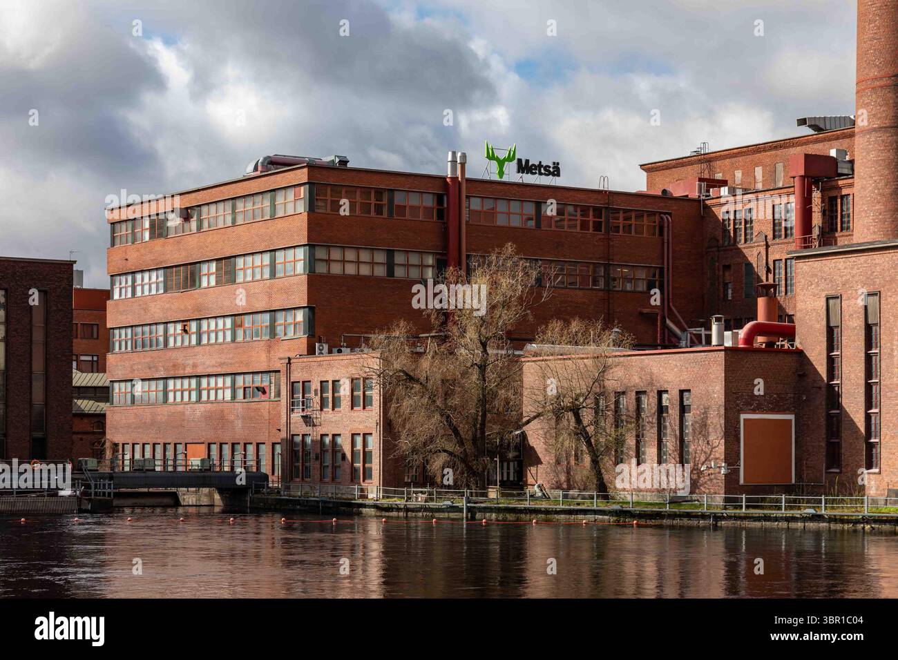 Metsä Board Tako Mill, edificio industriale di Tammerkoski a Tampere, Finlandia Foto Stock