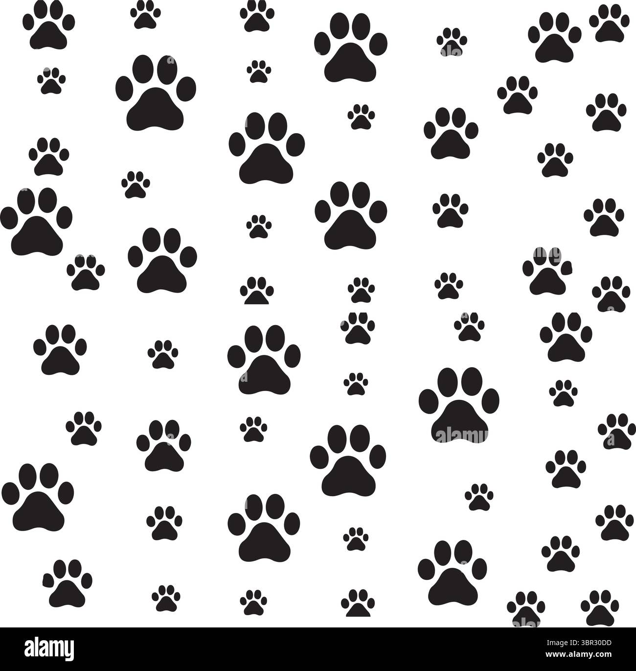 Icona Dog Paw Print – vettore carino per logo e disegni di animali Illustrazione Vettoriale
