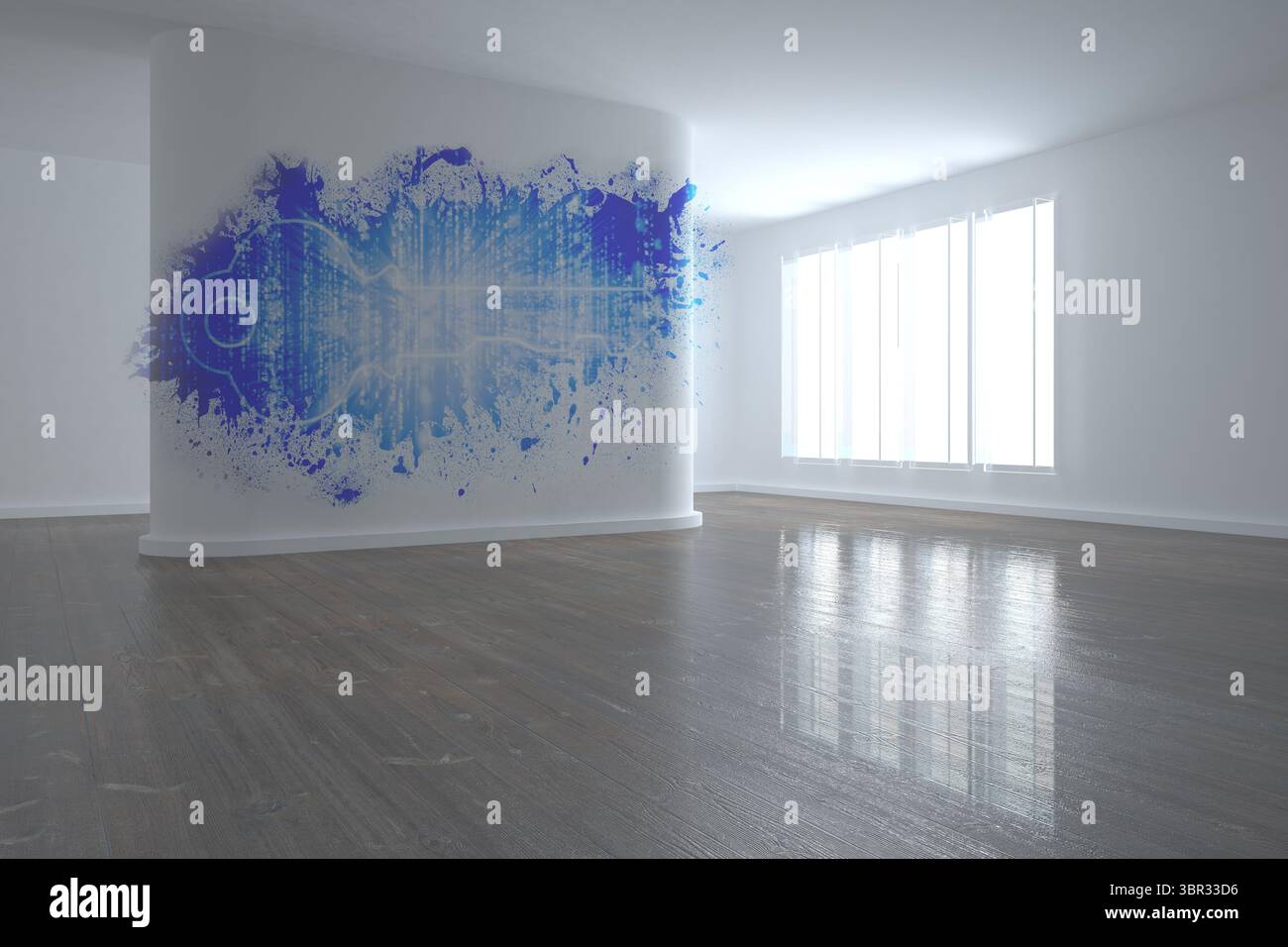 Splash mostra chiave digitale Foto Stock