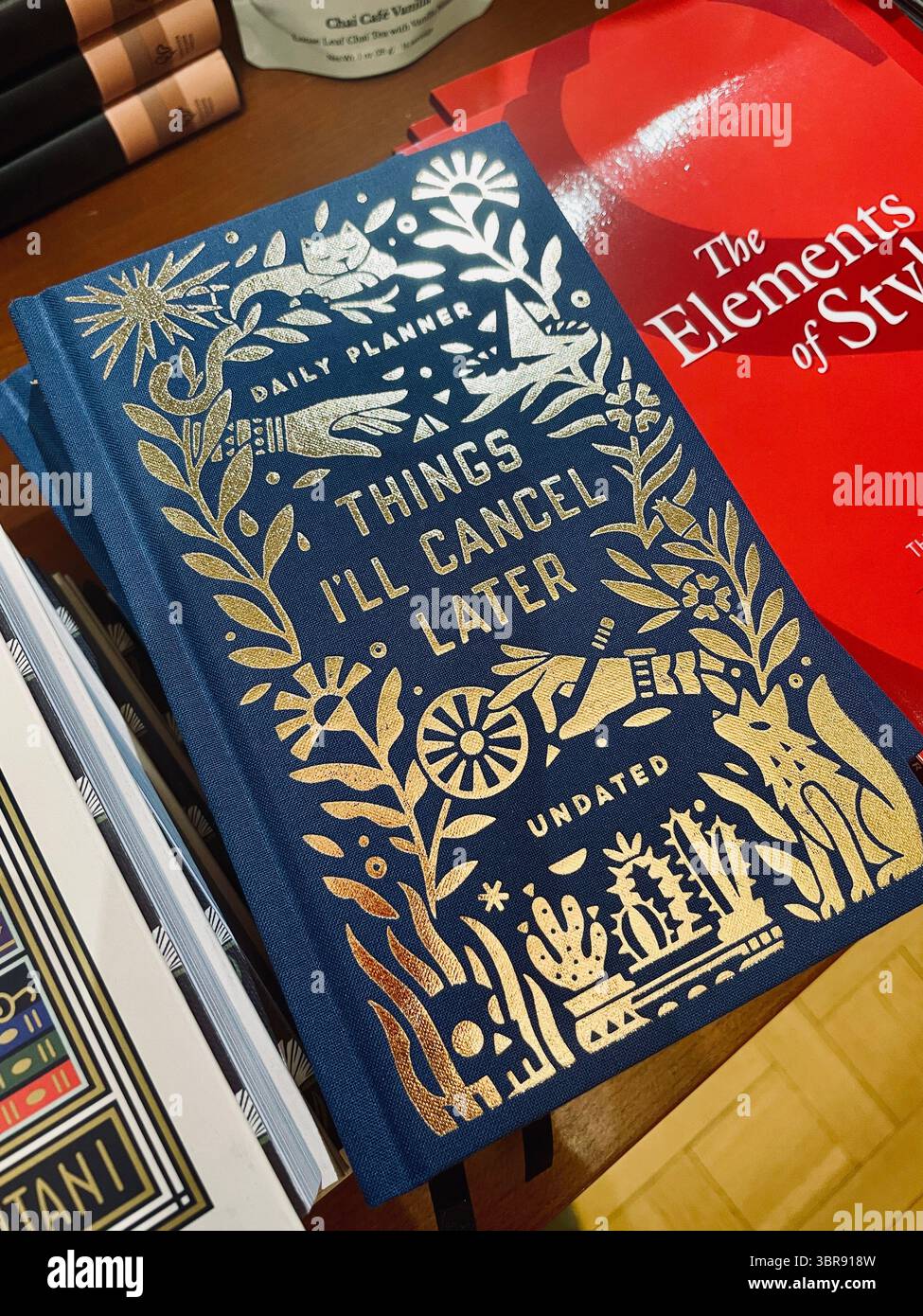 Negozio di articoli da regalo presso la Morgan Library & Museum di New York City, USA 2025 Foto Stock