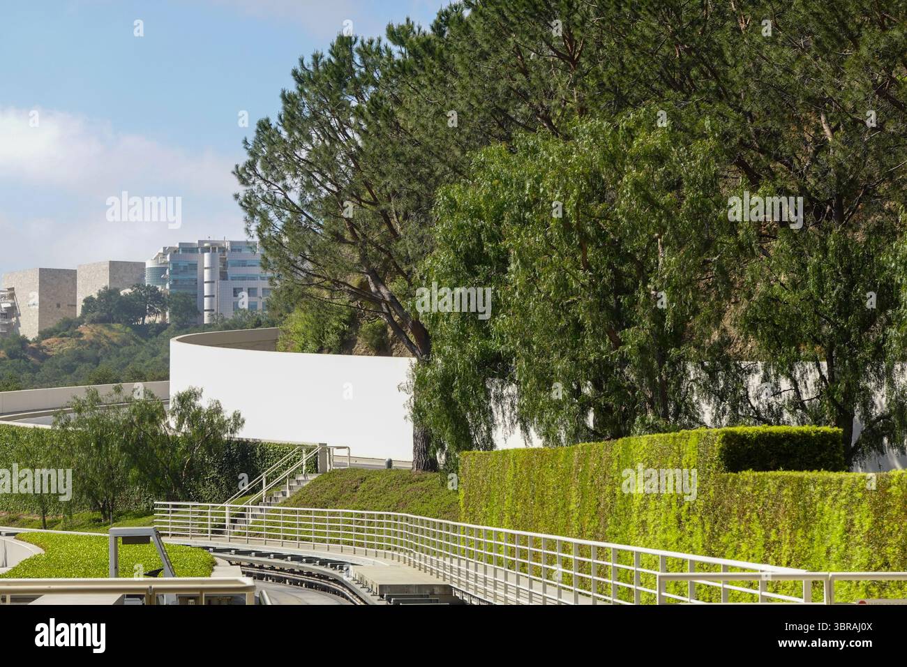 Percorso di avvicinamento al Getty Center Foto Stock