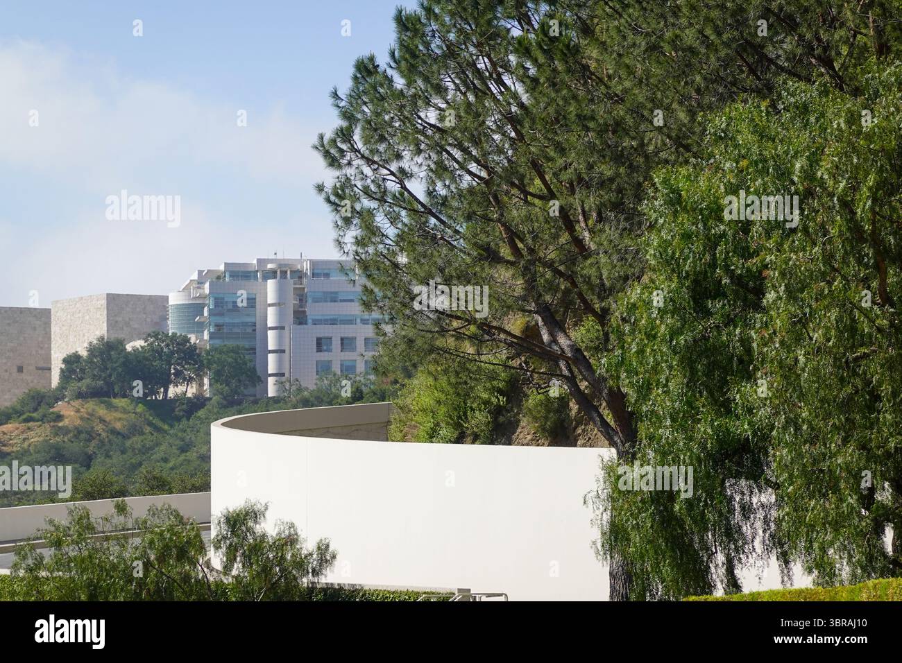 Percorso di avvicinamento al Getty Center Foto Stock