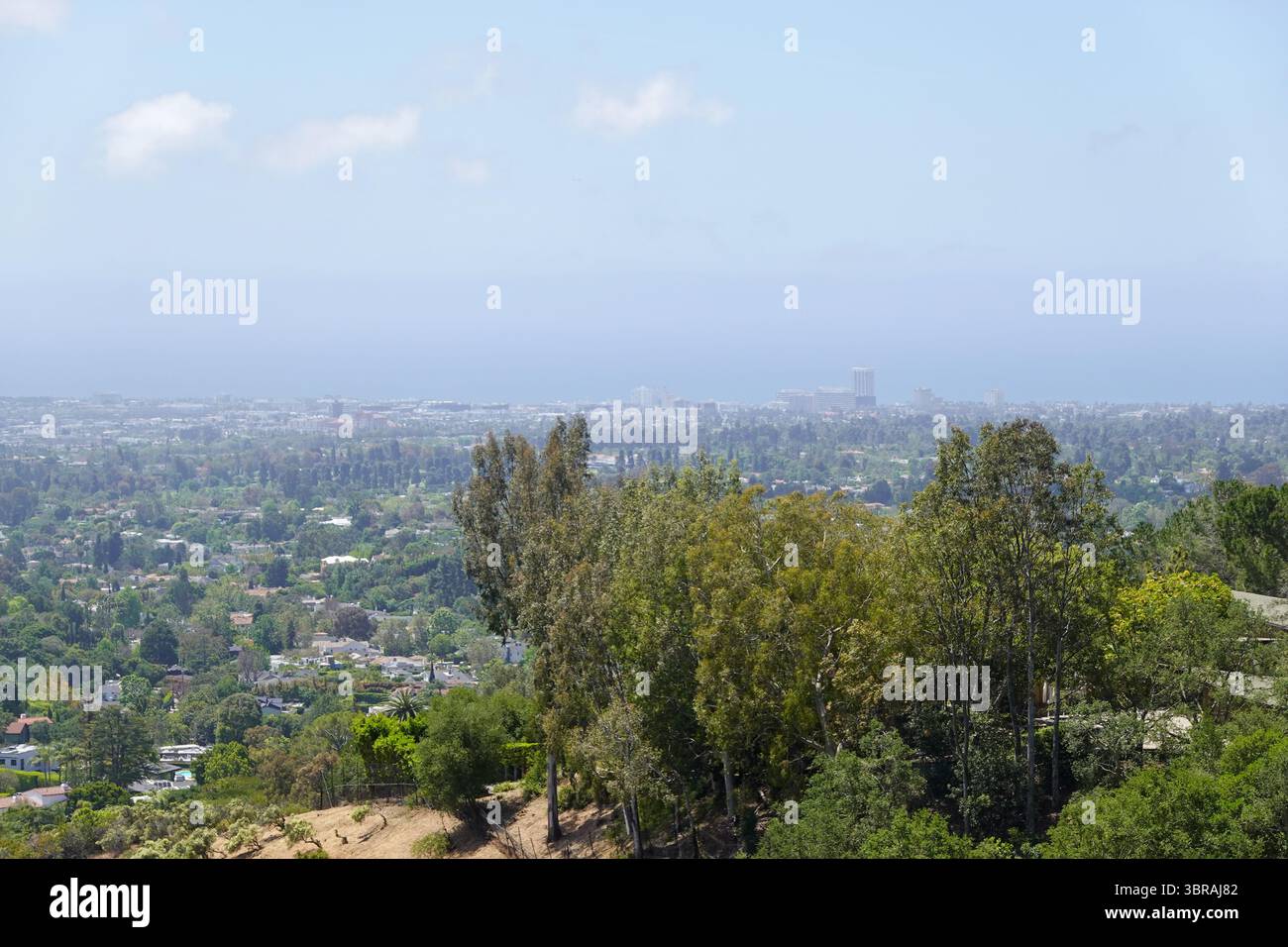Getty si affaccia sulla Baia di Santa Monica Foto Stock