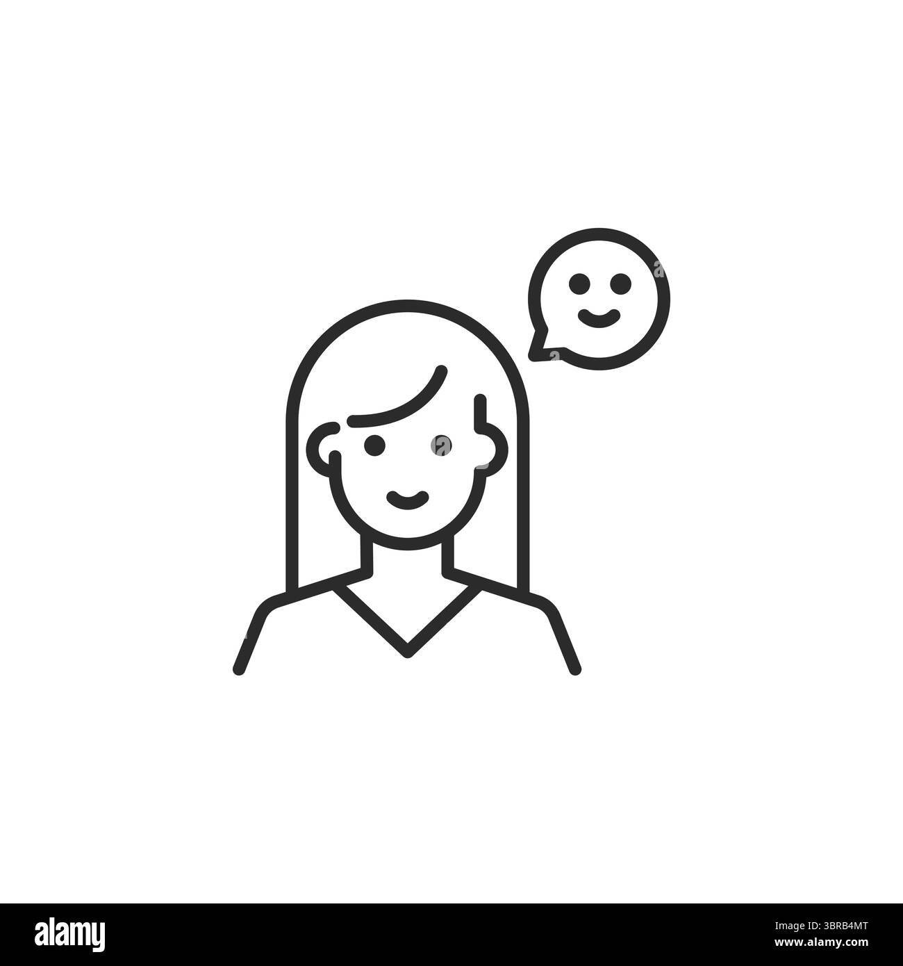 Icona soddisfazione del cliente Illustrazione Vettoriale