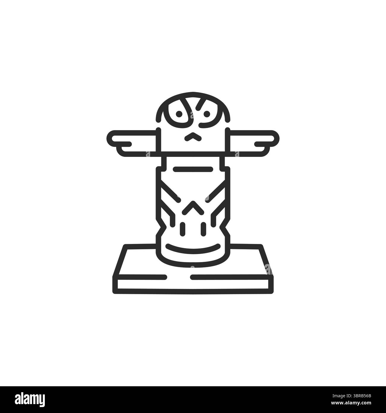Icona Totem Illustrazione Vettoriale