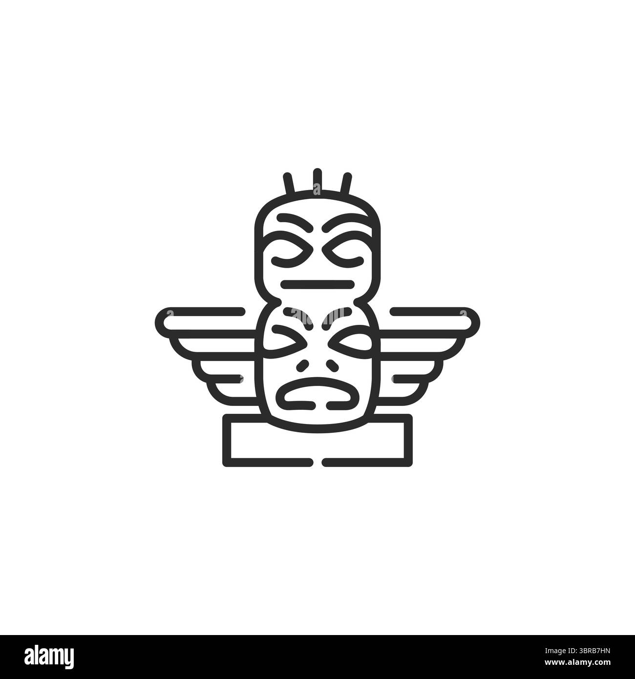 Icona Totem Illustrazione Vettoriale