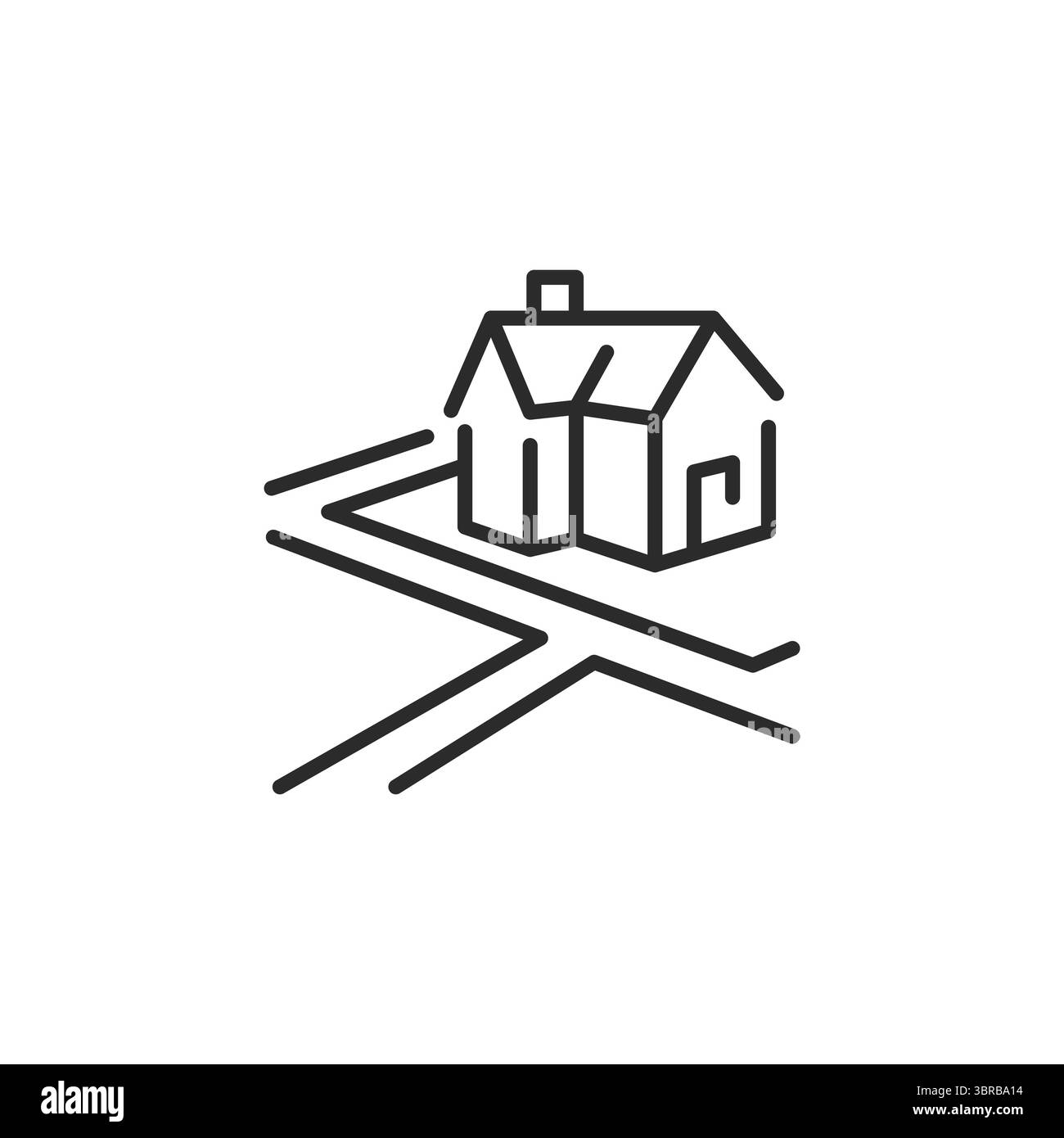 Home icona della posizione Illustrazione Vettoriale