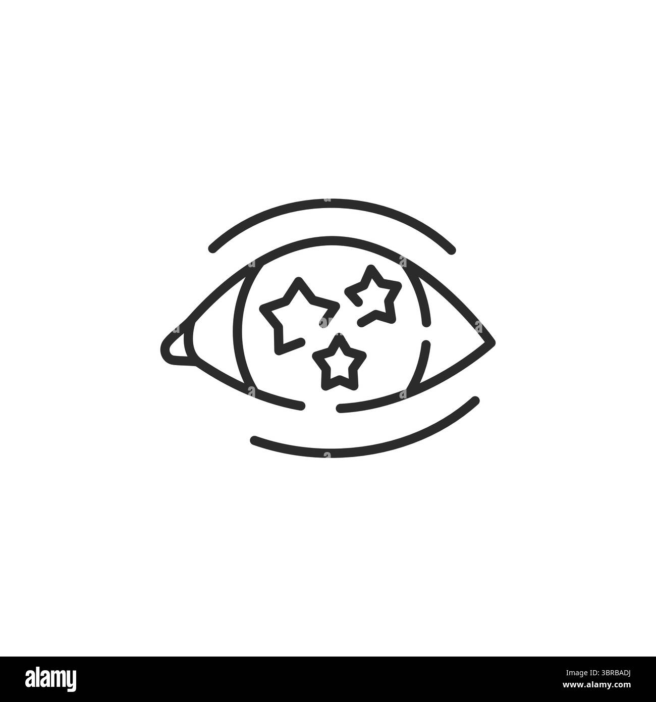 Icona Vision Eye (occhio di visione) Illustrazione Vettoriale