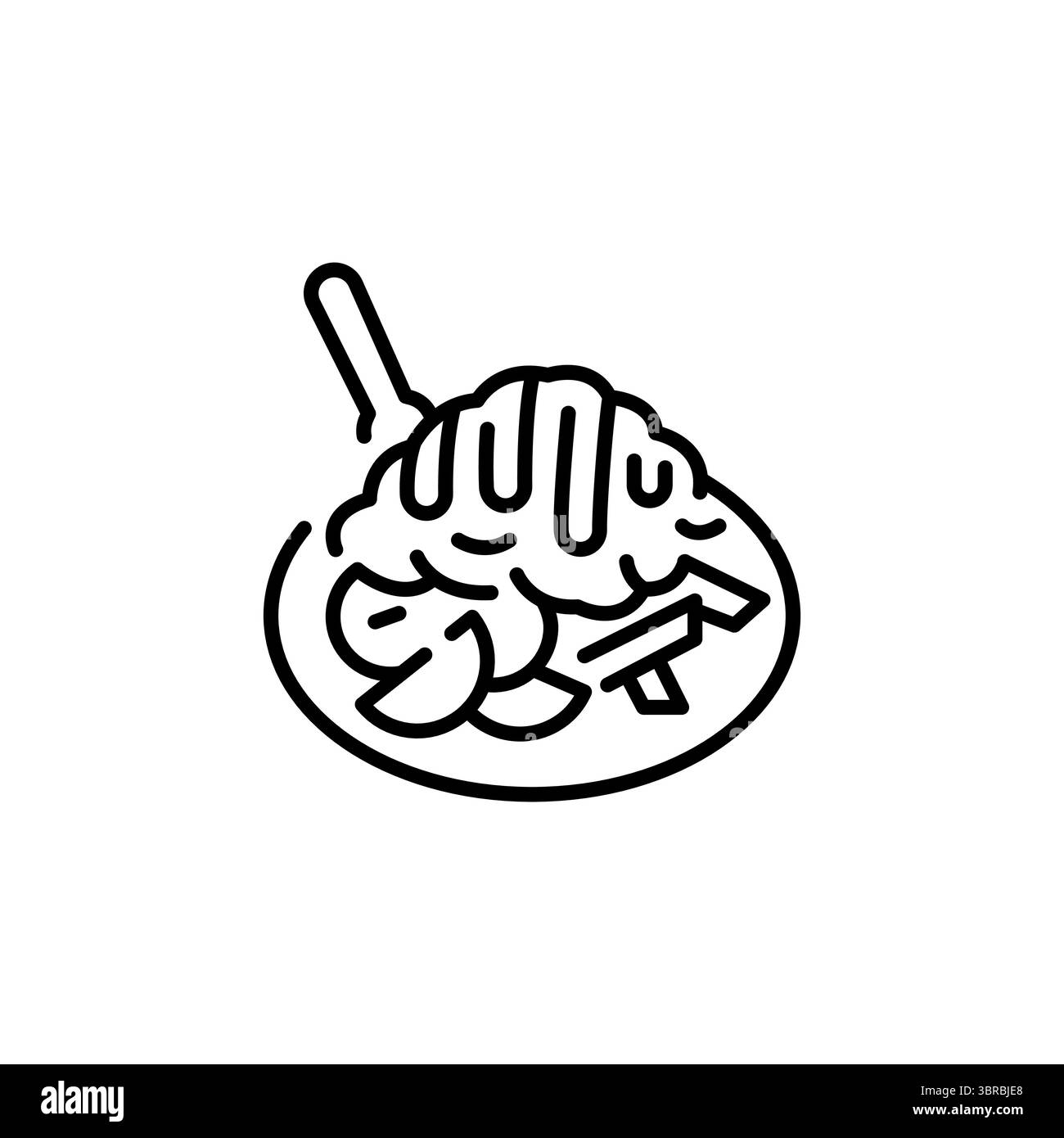 Icona Doner Kebab Illustrazione Vettoriale