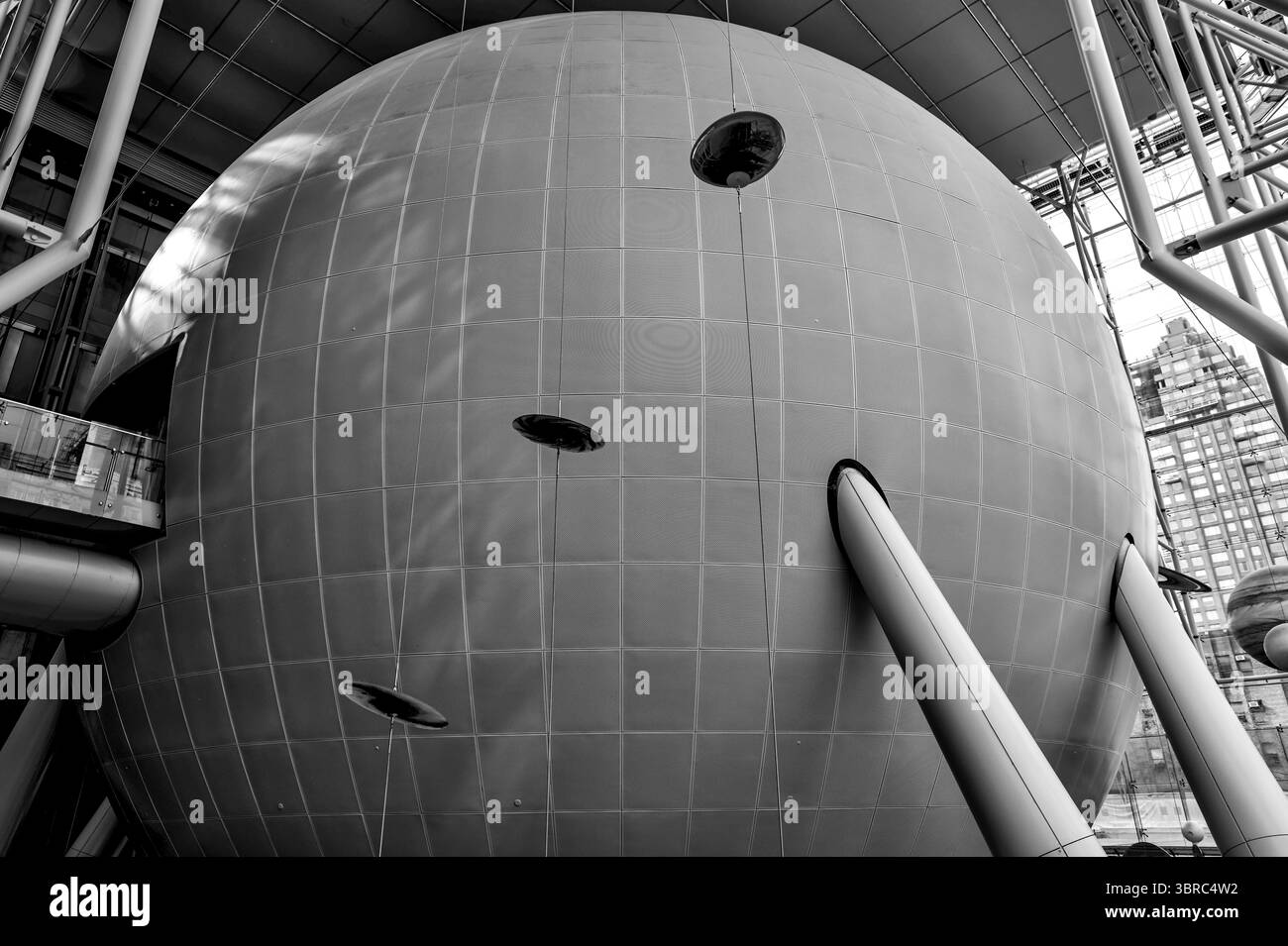 New York, New York - 17 febbraio 2022: Interni ed esposizioni del planetario Hayden a New York Foto Stock