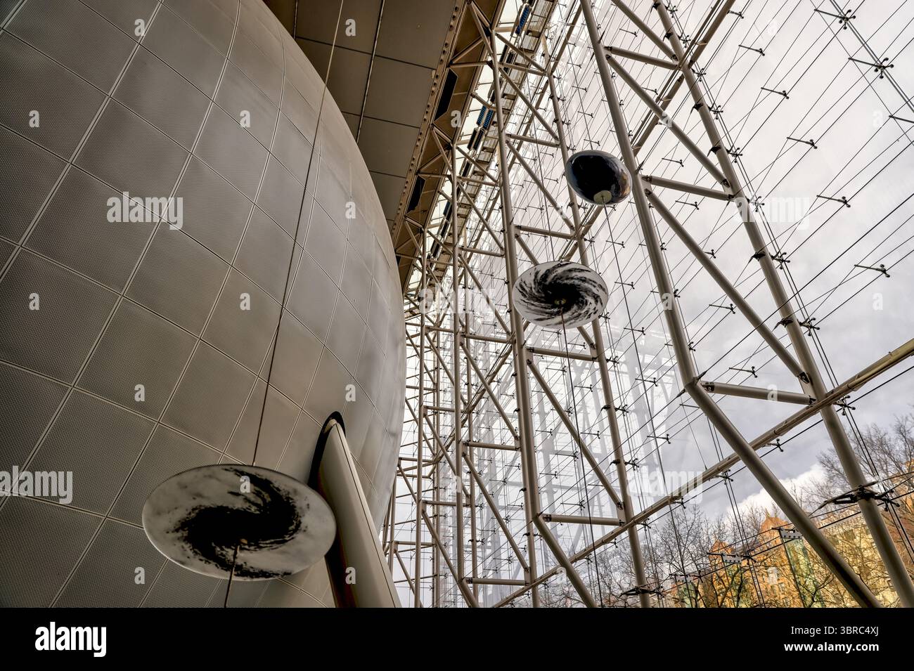 New York, New York - 17 febbraio 2022: Interni ed esposizioni del planetario Hayden a New York Foto Stock