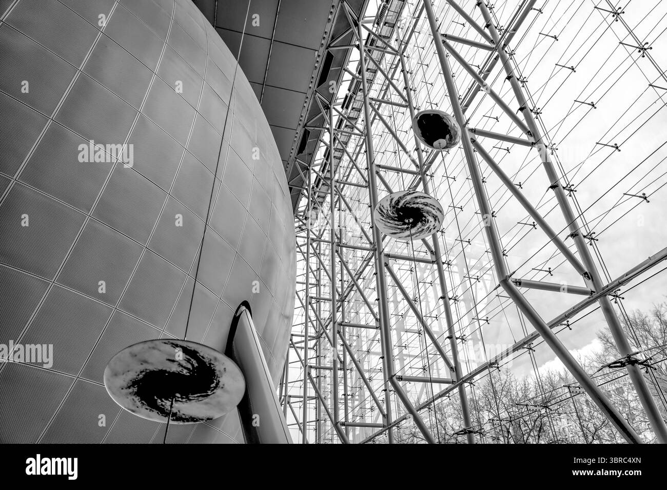 New York, New York - 17 febbraio 2022: Interni ed esposizioni del planetario Hayden a New York Foto Stock