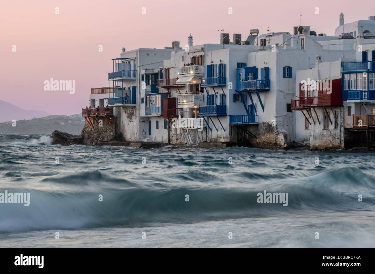 La piccola Venezia di Mykonos Foto Stock