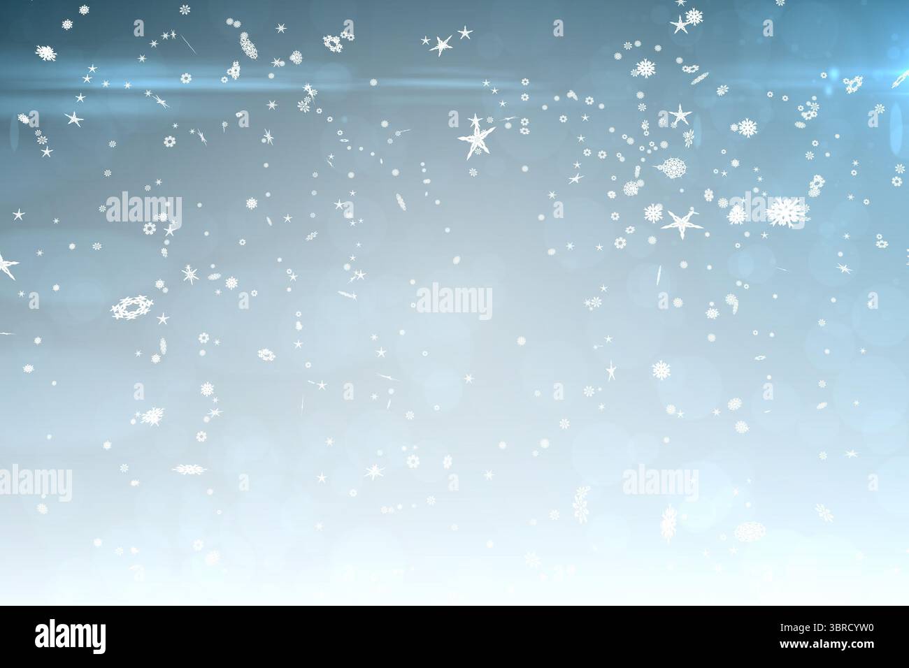 Blue design con i fiocchi di neve Foto Stock