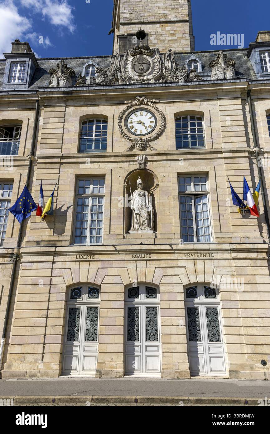 Palazzo medievale Palazzo Ducale di Digione (Palais des Ducs et des Etats de Bourgogne) nel centro storico, Digione, Cote d'Or, Borgogna, Borgogna-Fran Foto Stock