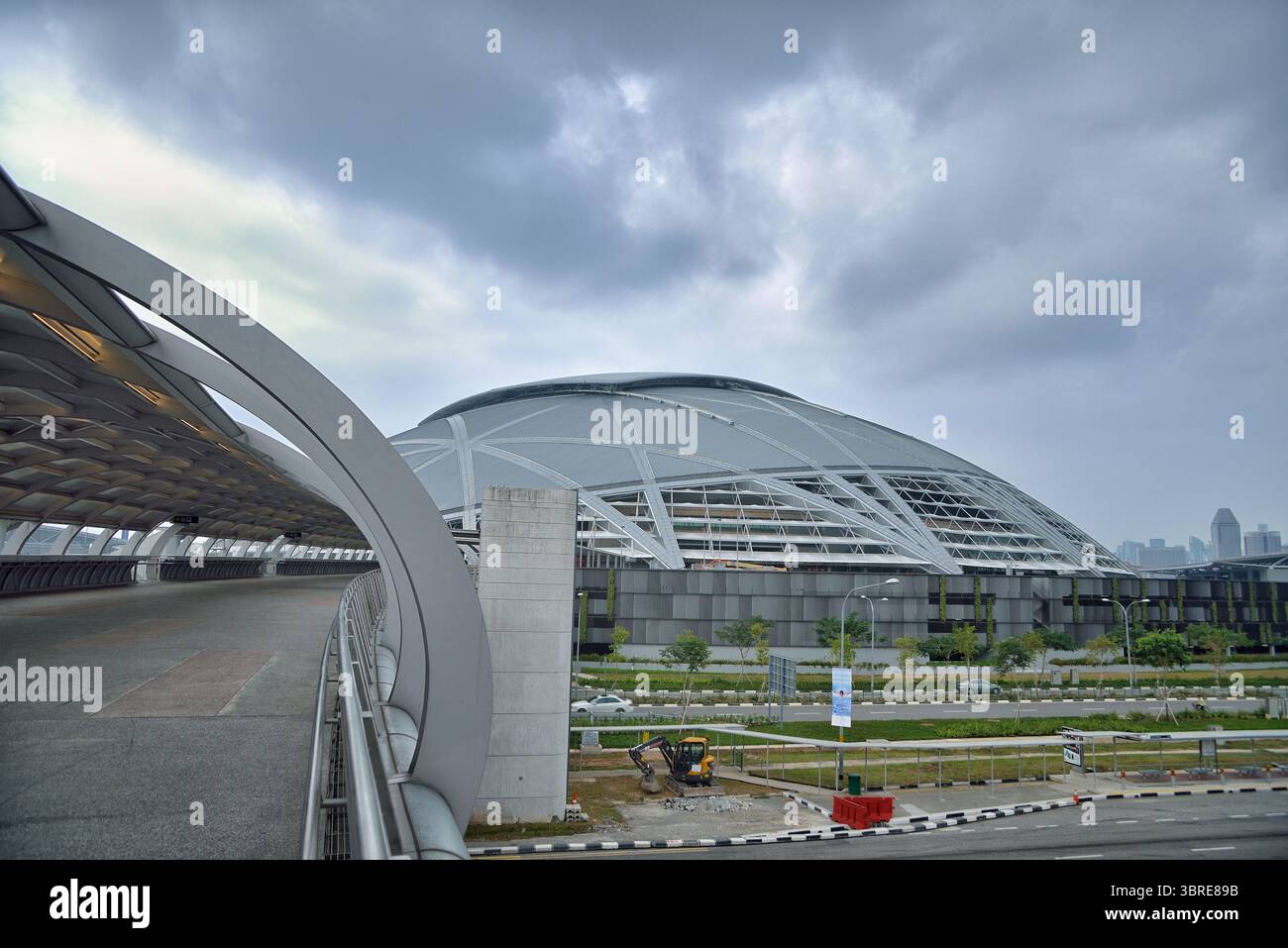 Una foto del Singapore National Stadium da 55 000 posti al Singapore Sports Hub. Foto Stock