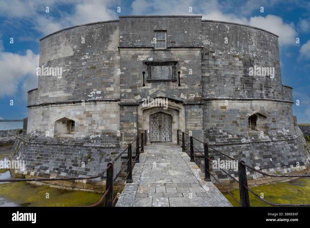Castello di Calshot un forte di artiglieria a Calshot Spit, Hampshire, Inghilterra, Regno Unito Foto Stock
