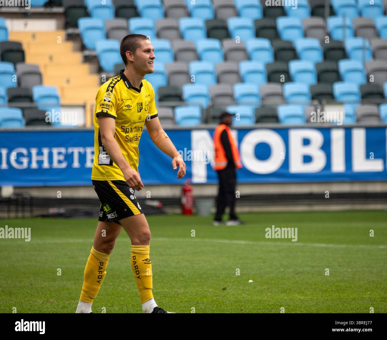 Gothenburg, Svezia. 12 luglio 2025. Momento nel secondo tempo della partita tra IFK Gothenburg e IF Elfsborg in Allsvenskan a Gamla Ullevi. Crediti: Per Ljung/Alamy Live News Foto Stock