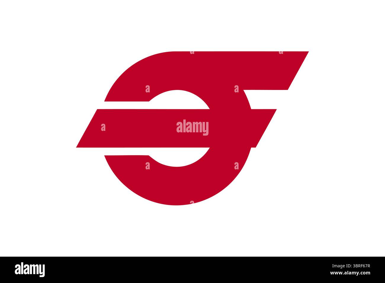 Bandiera ufficiale della città di Chigasaki, prefettura di Kanagawa, Giappone: Design minimalista con emblema stilizzato su sfondo viola Illustrazione Vettoriale