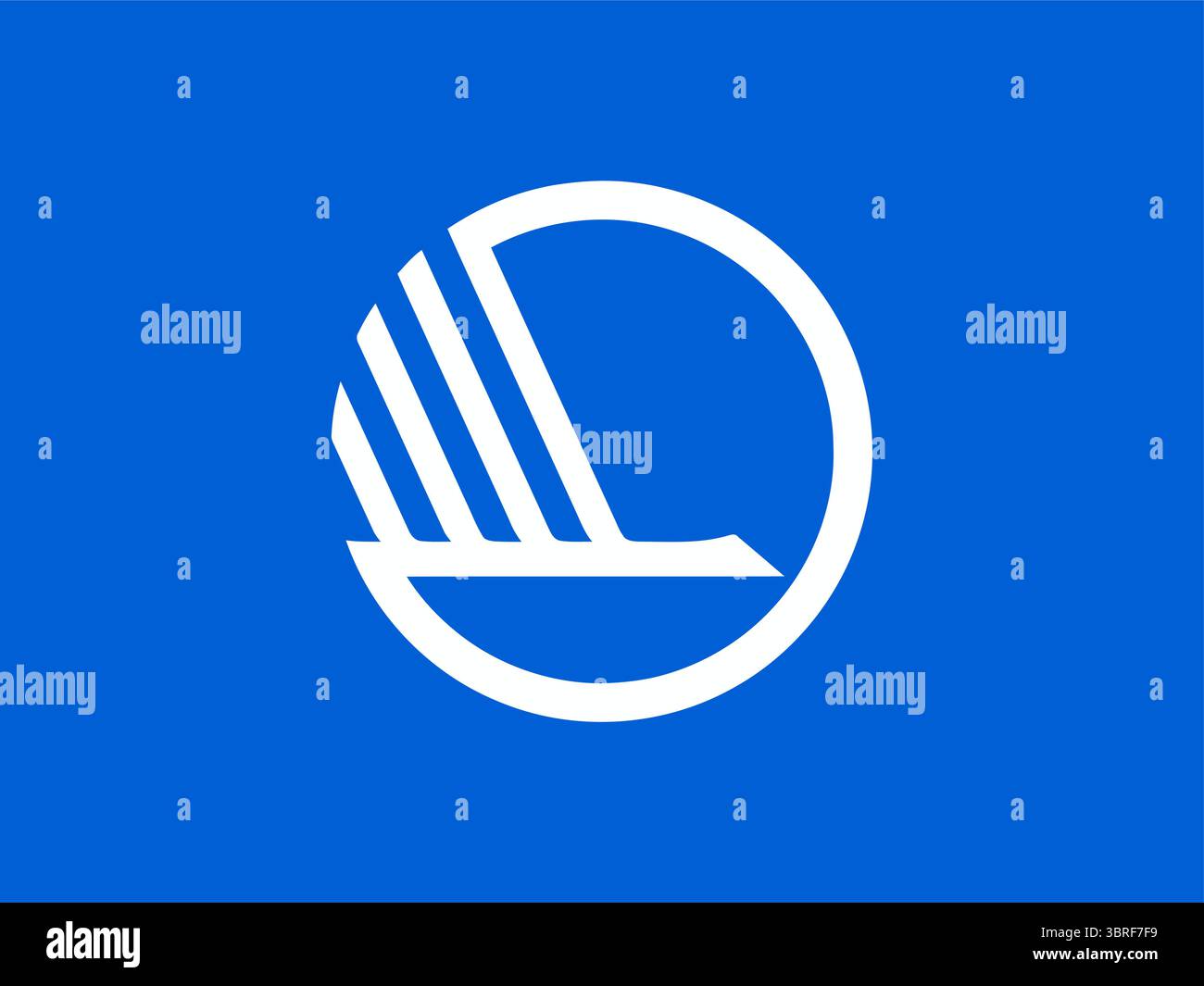 Bandiera del Consiglio nordico (2016) – cigno stilizzato bianco all'interno di un cerchio bianco su campo blu, bandiera ufficiale della cooperazione nordica, illustrazione vettoriale Illustrazione Vettoriale