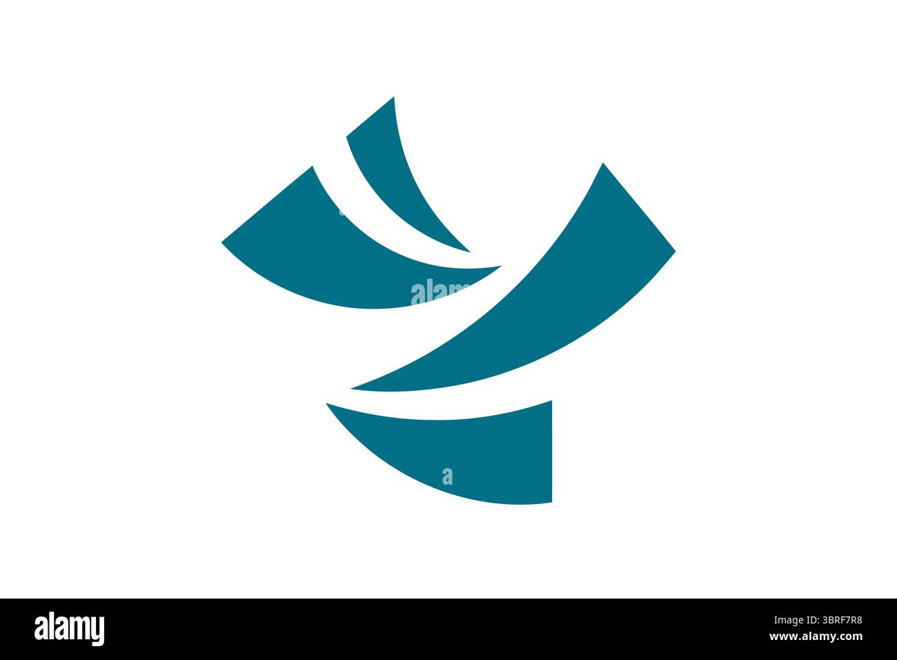 Bandiera di Yoshinogawa, Tokushima, Giappone - bandiera municipale ufficiale con emblema di fiume stilizzato in blu e bianco, simbolo civico, illustrazione vettoriale Illustrazione Vettoriale