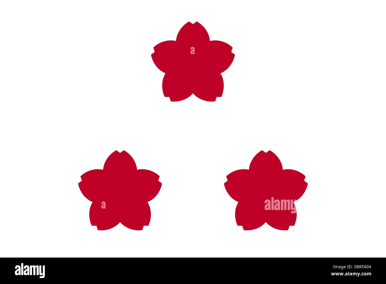 Standard del vice ammiraglio, forza di autodifesa marittima giapponese (JMSDF) - bandiera di comando navale con insegne di ancora e fiori di ciliegio, bandiera ufficiale Illustrazione Vettoriale