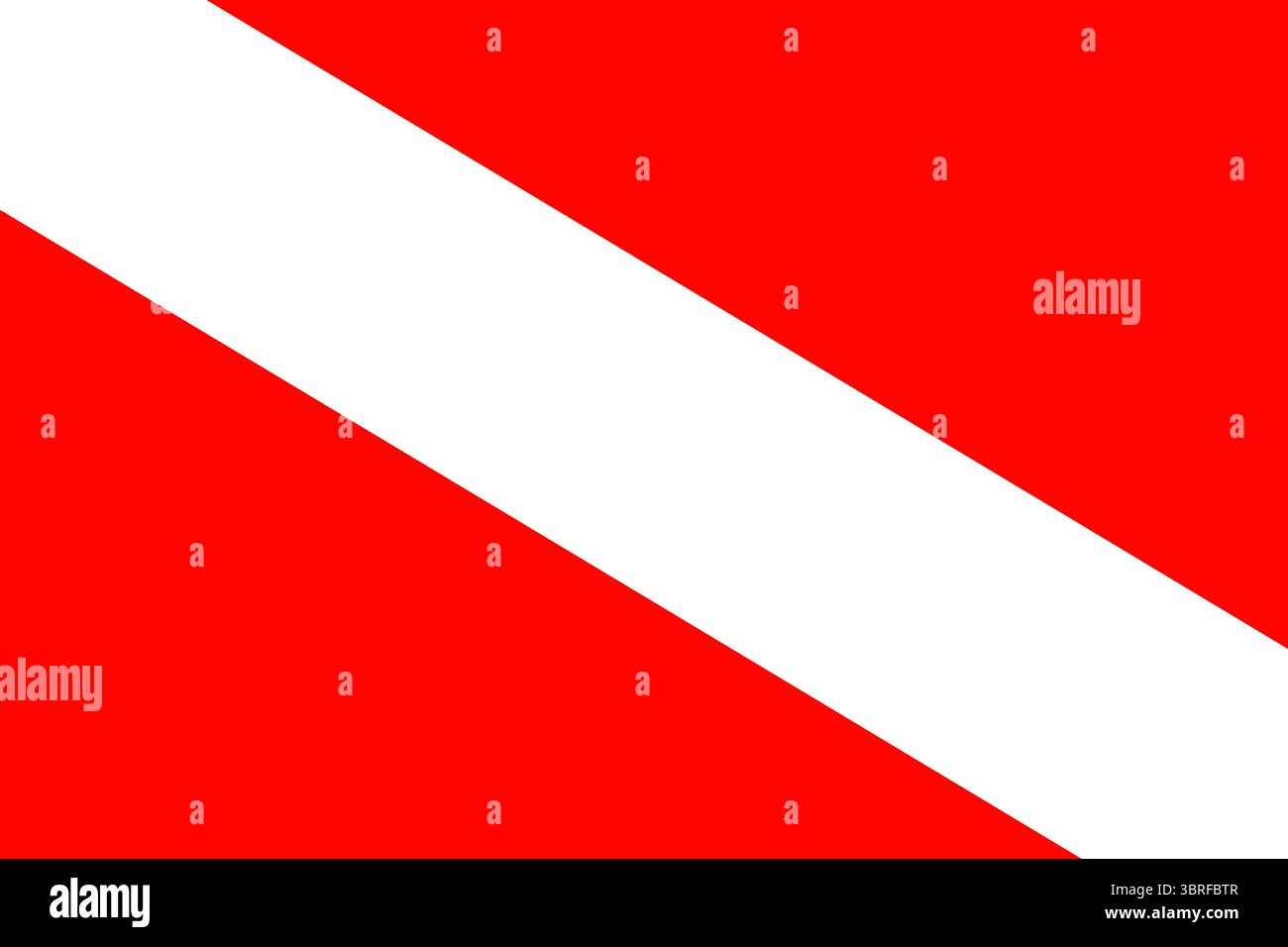 Bandiera di Barotseland (Regno di Lozi, Zambia) - campo rosso con striscia diagonale bianca da paranco, emblema nazionale Lozi tradizionale, illustrazione vettoriale Illustrazione Vettoriale