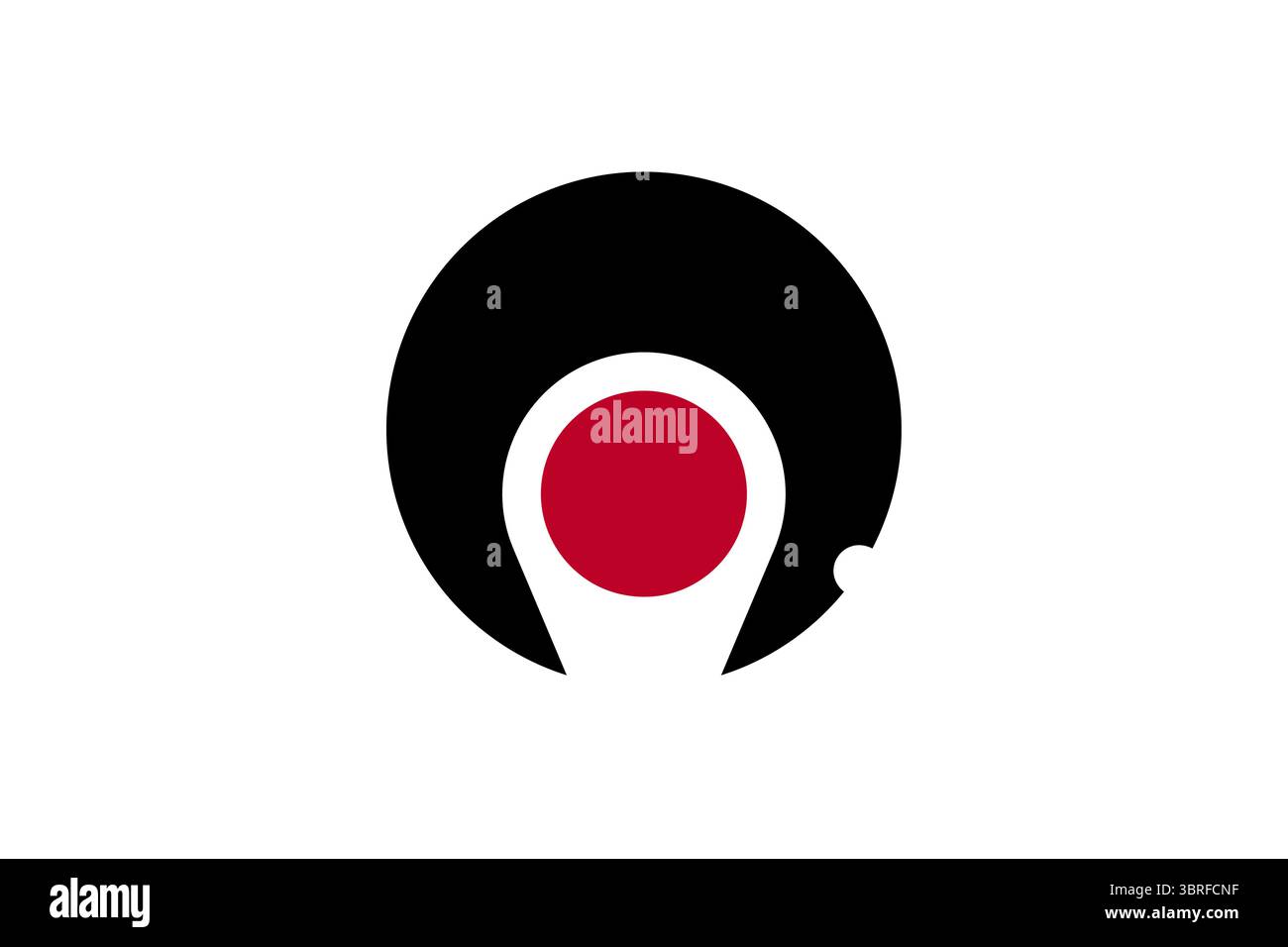 Bandiera ufficiale della prefettura di Kagoshima, Giappone: Simbolo katakana "カ" bianco stilizzato sul campo viola, bandiera regionale giapponese, illustrazione vettoriale, civico Illustrazione Vettoriale