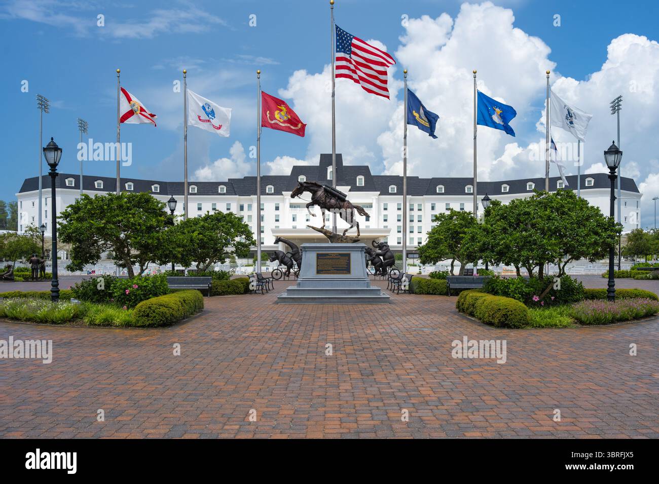 Il World Equestrian Center, il più grande complesso equestre degli Stati Uniti, e il lussuoso hotel equestre di Ocala, Florida. (USA) Foto Stock