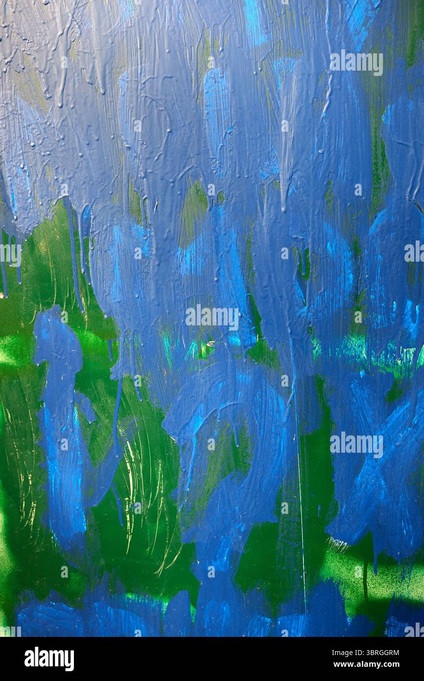 I colori sorprendenti si mescolano per creare un'accattivante espressione artistica. Foto Stock