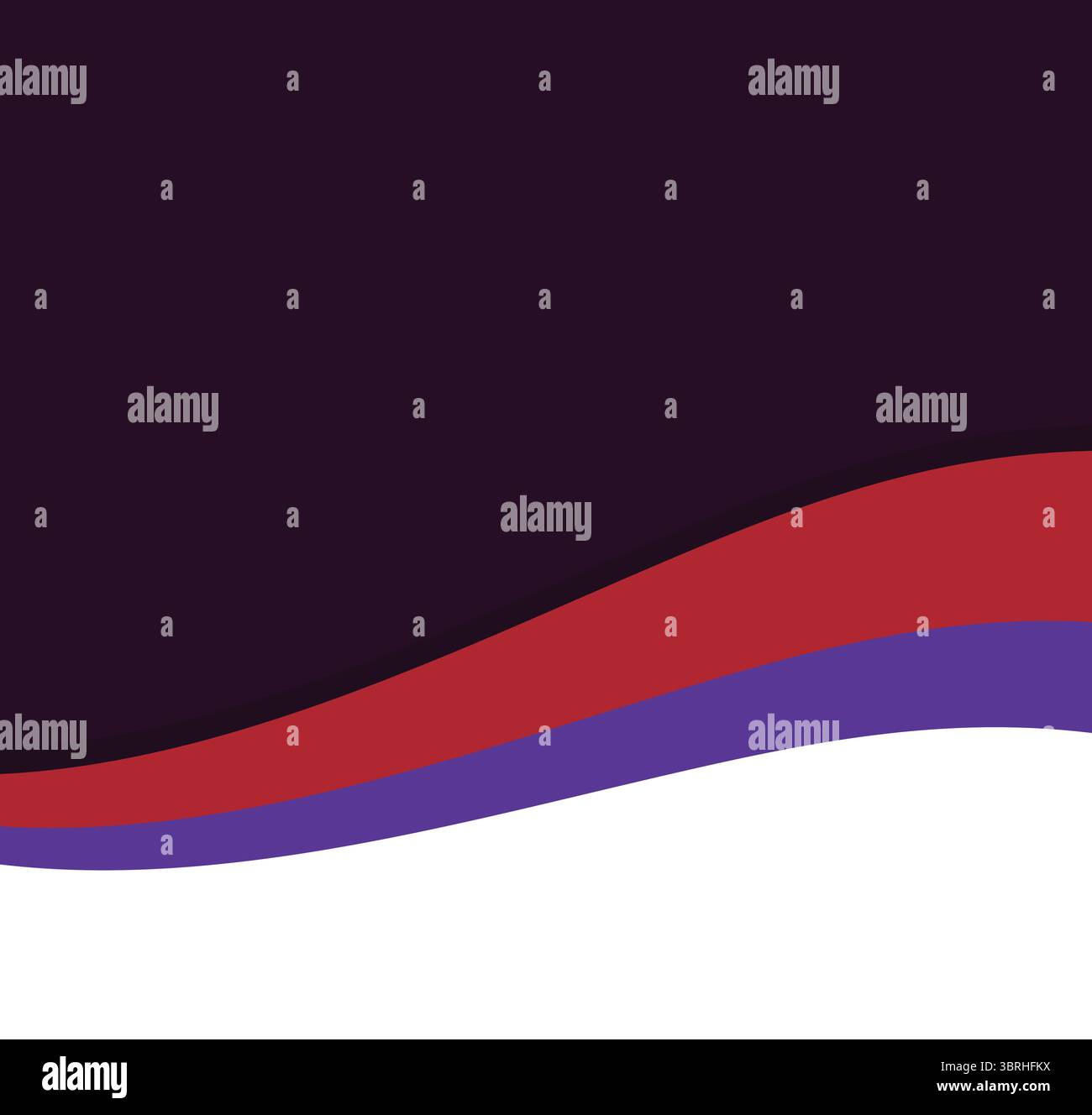 Moderno sfondo a onde astratte: Design a curve rosse viola bianche Illustrazione Vettoriale